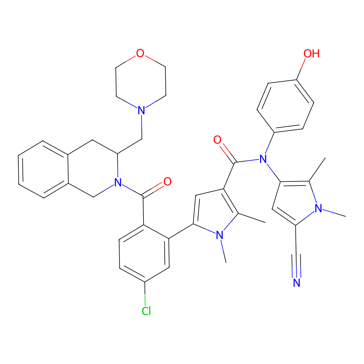 VOB560 HCl molecular structure, CAS 1644600-79-2
