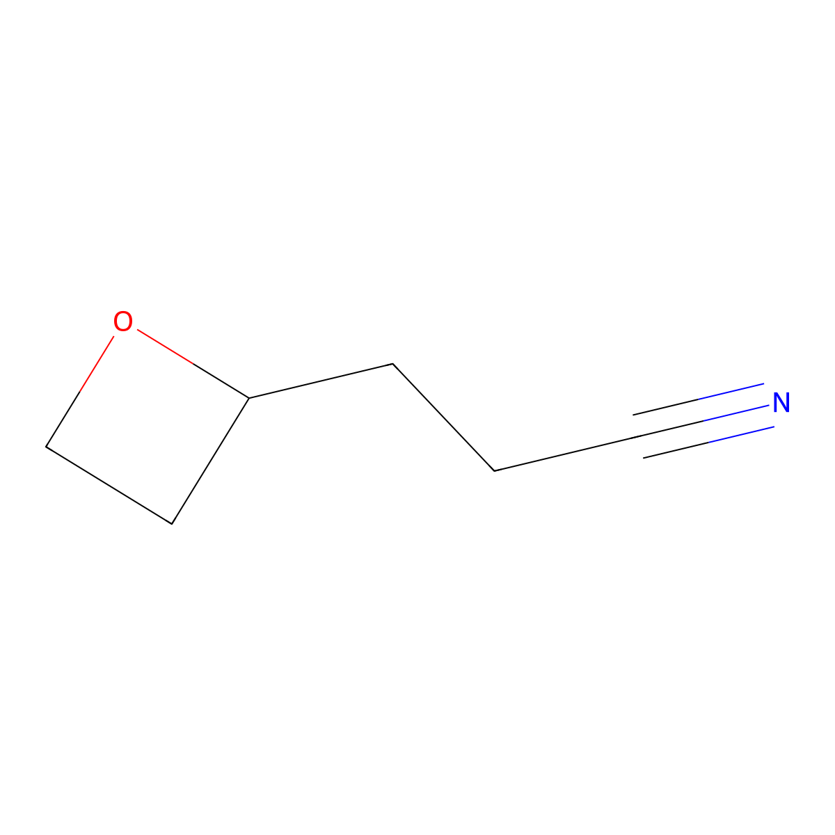 3-(Oxetan-2-yl)propanenitrile molecular structure, CAS 1644644-48-3
