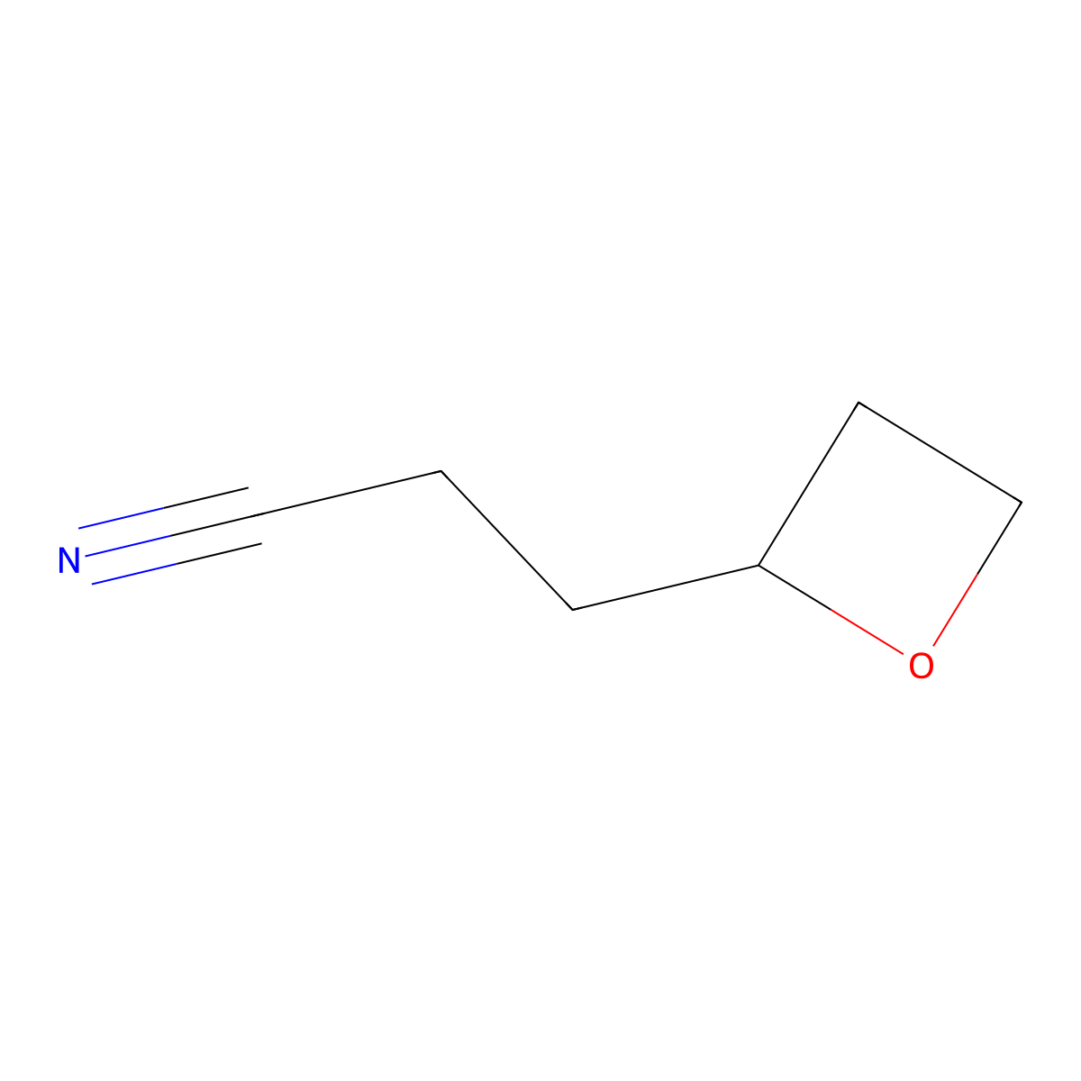 3-(Oxetan-2-yl)propanenitrile molecular structure, CAS 1644644-48-3