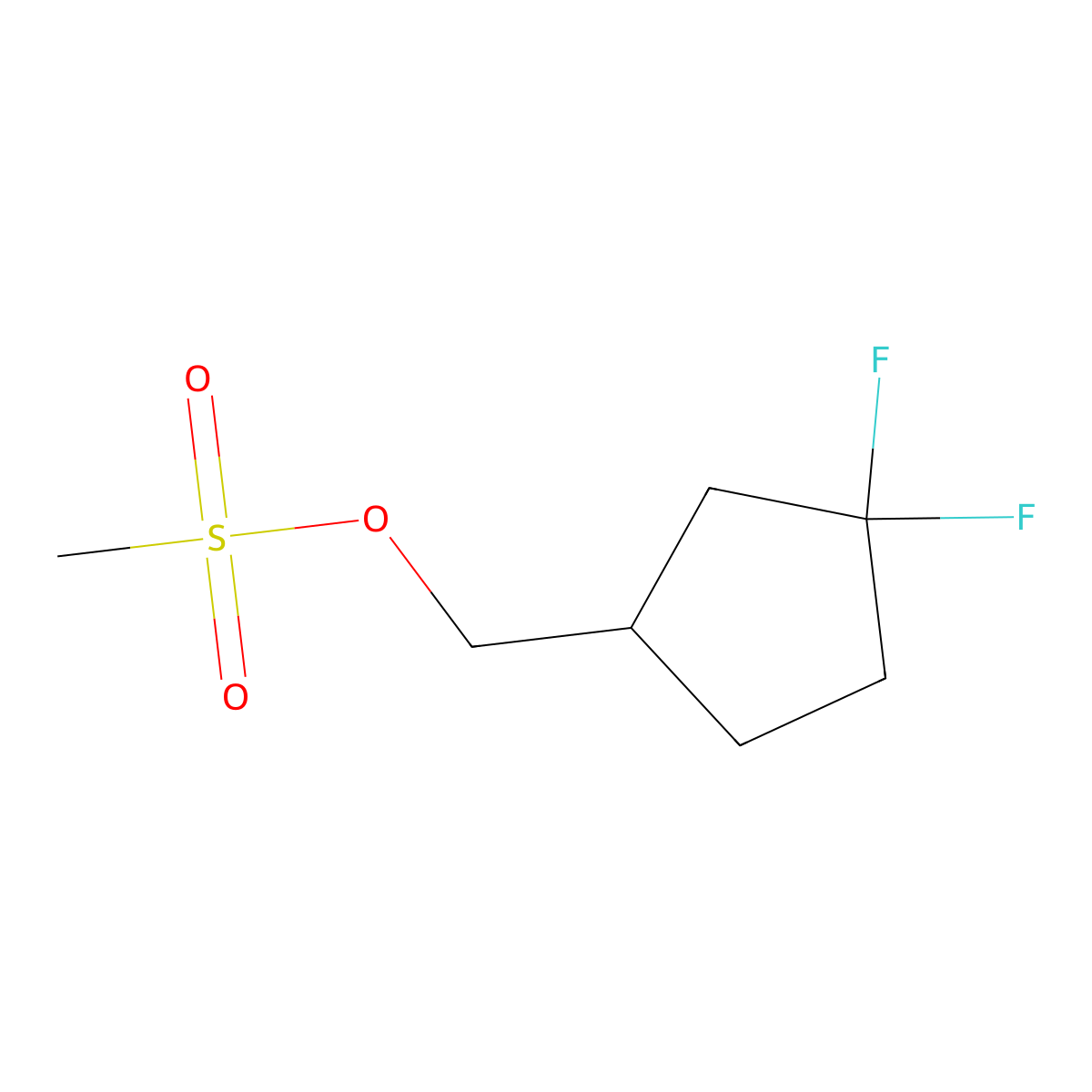 (3,3-Difluorocyclopentyl)methyl methanesulfonate molecular structure, CAS 1644679-78-6