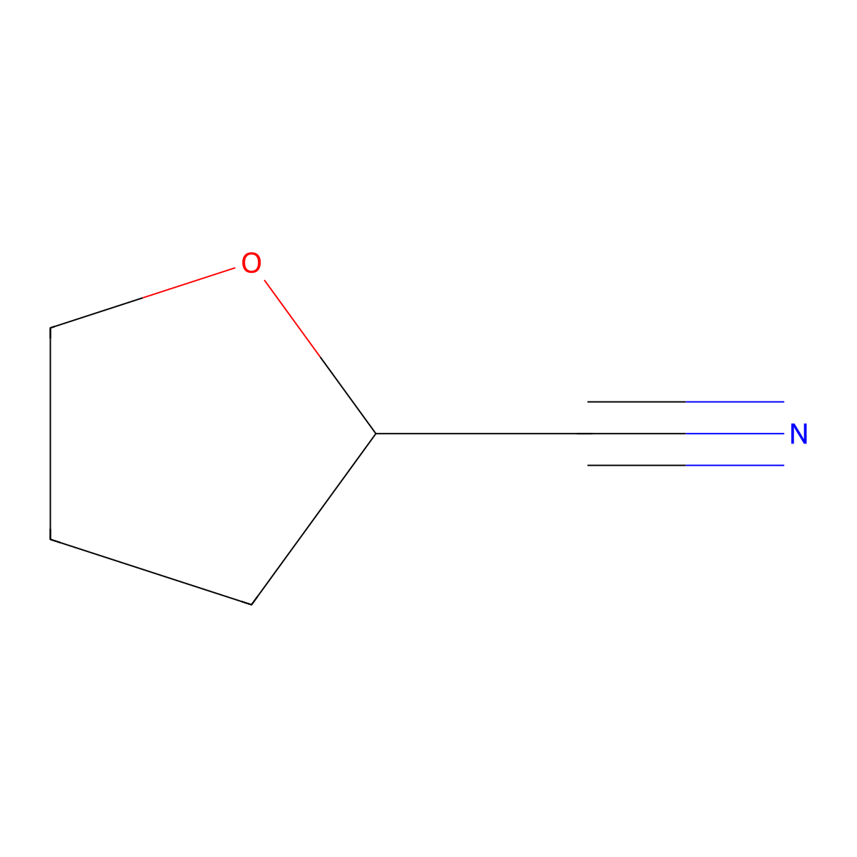 (R)-Tetrahydrofuran-2-carbonitrile molecular structure, CAS 164472-78-0