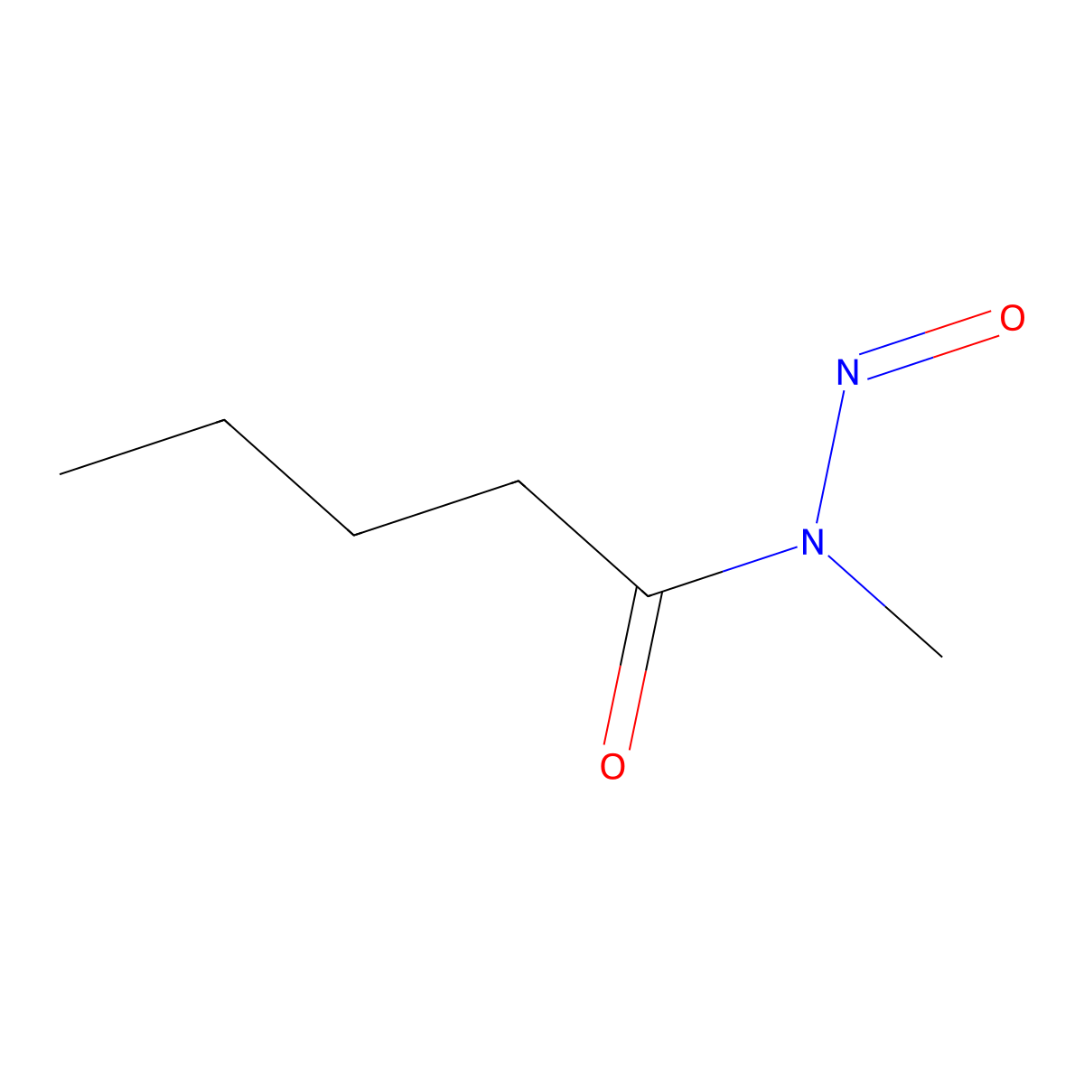 N-Nitroso-N-methylvaleramide molecular structure, CAS 16451-26-6