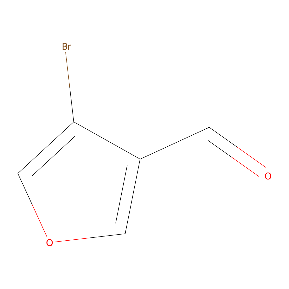 4-Bromofuran-3-carbaldehyde molecular structure, CAS 164513-46-6