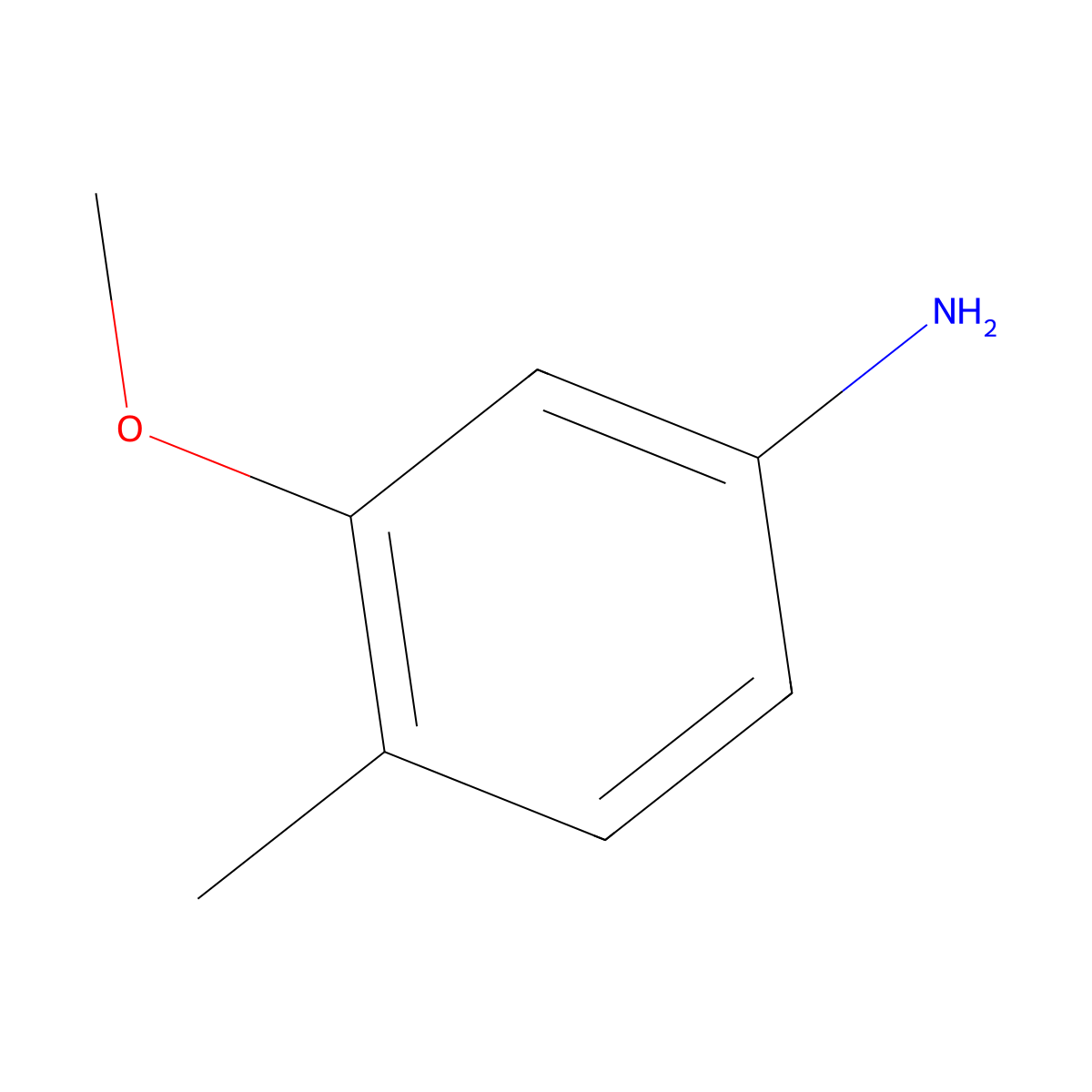 3-Methoxy-4-methylaniline molecular structure, CAS 16452-01-0