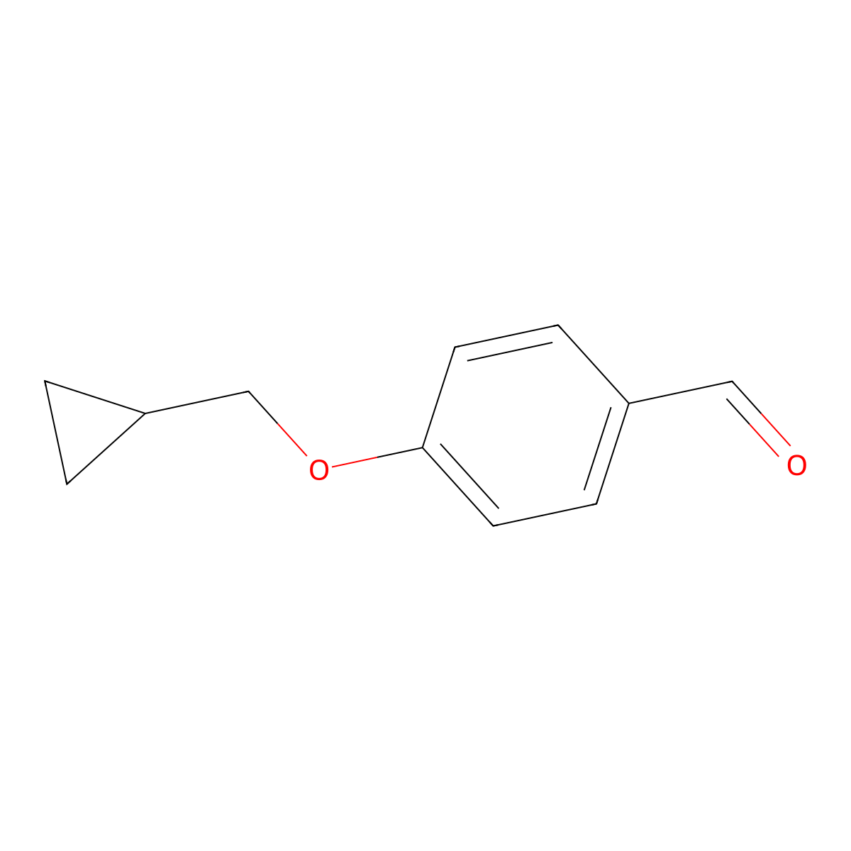 4-(Cyclopropylmethoxy)benzaldehyde molecular structure, CAS 164520-99-4