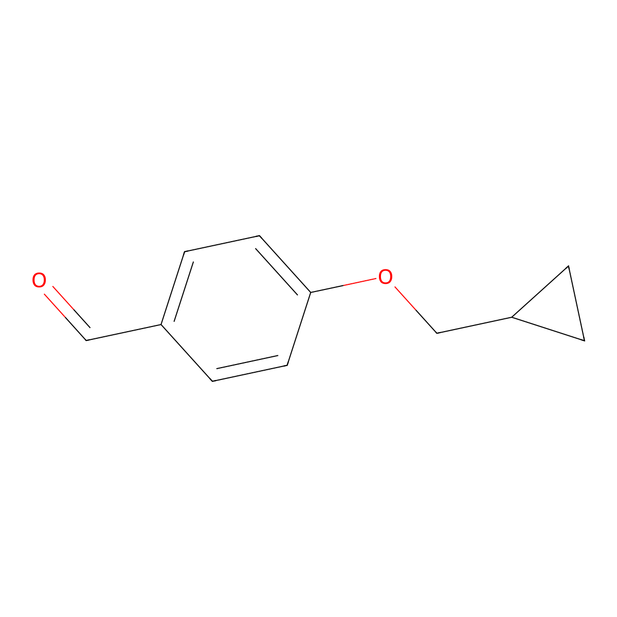 4-(Cyclopropylmethoxy)benzaldehyde molecular structure, CAS 164520-99-4