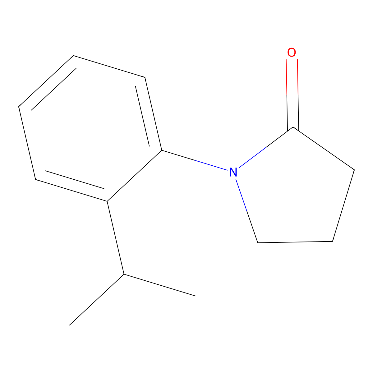 1-[2-(Propan-2-yl)phenyl]pyrrolidin-2-one molecular structure, CAS 164521-40-8
