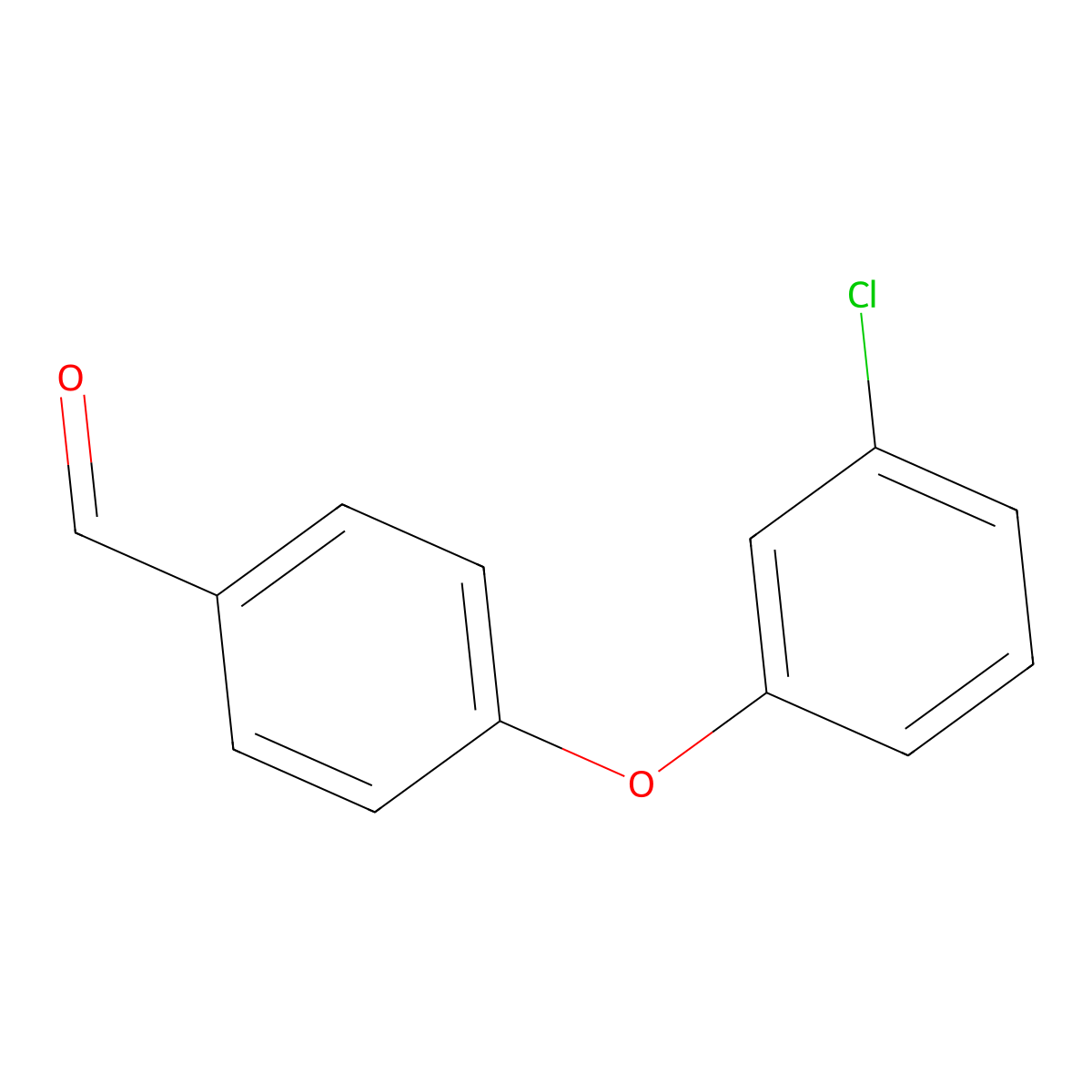 4-(3-Chlorophenoxy)benzaldehyde molecular structure, CAS 164522-90-1
