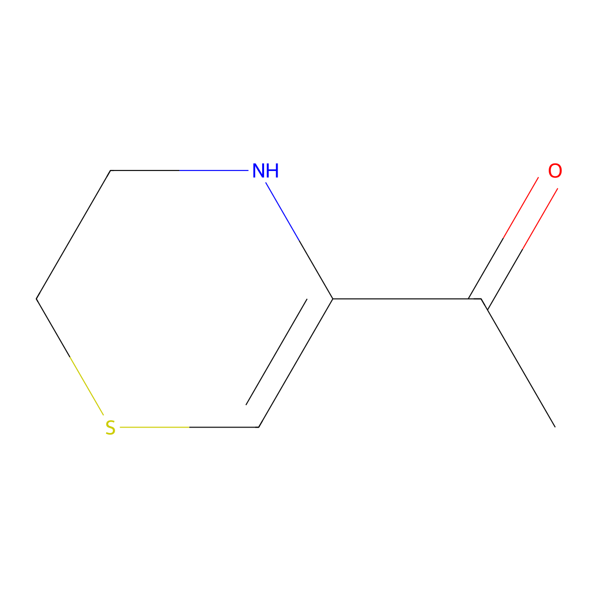 5-Acetyl-2,3-dihydro-1,4-thiazine molecular structure, CAS 164524-93-0
