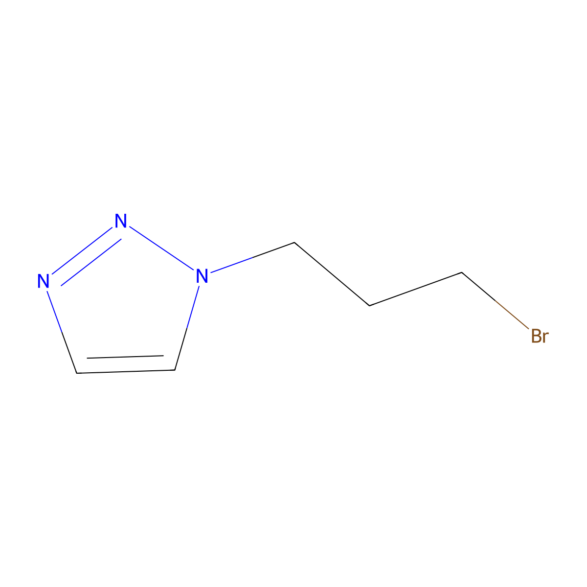 1-(3-Bromopropyl)-1,2,3-triazole molecular structure, CAS 1645260-78-1
