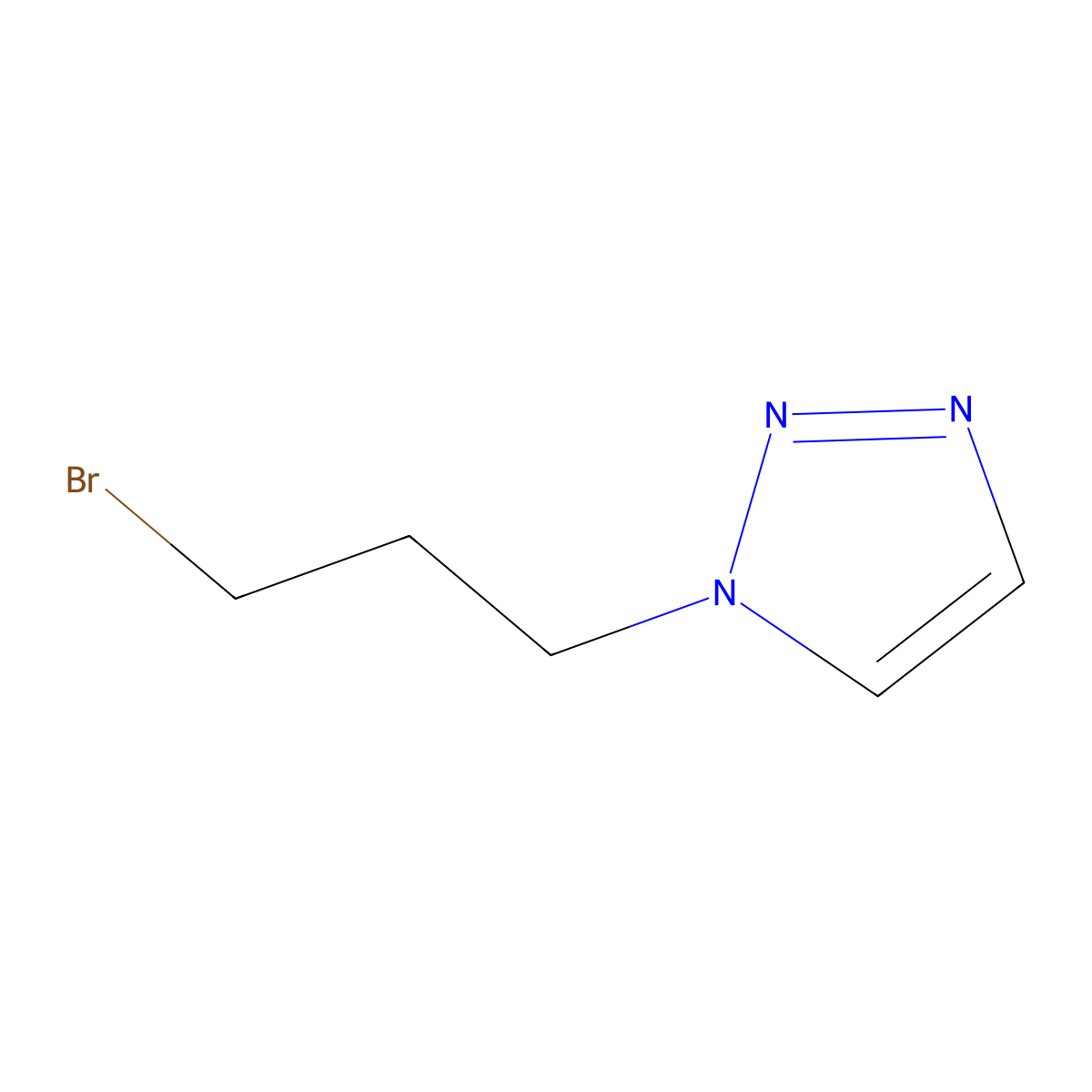1-(3-Bromopropyl)-1,2,3-triazole molecular structure, CAS 1645260-78-1