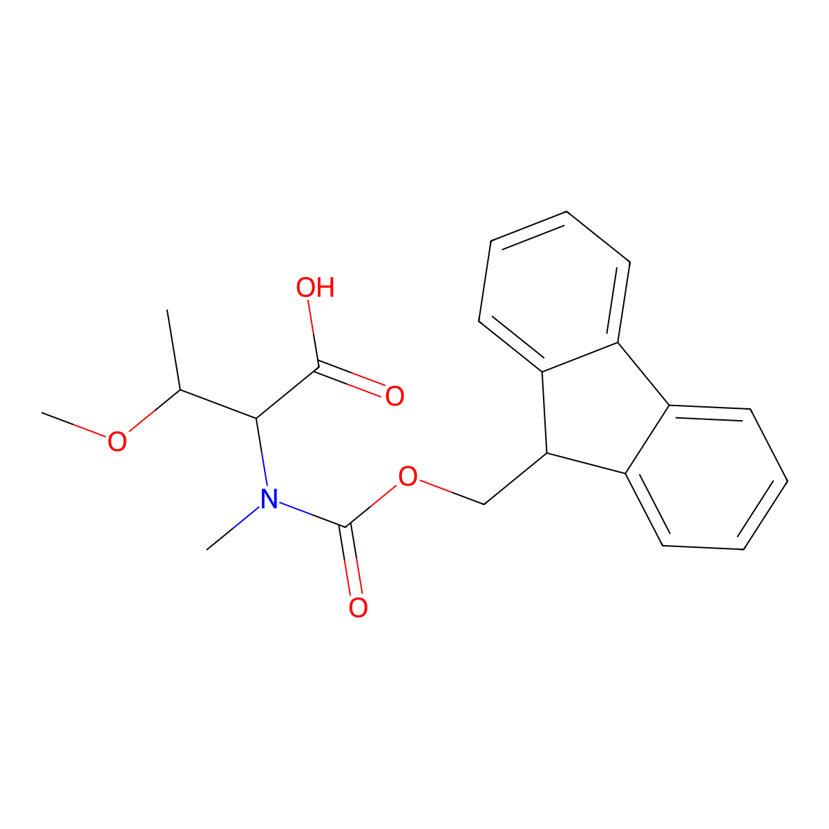 FMOC-MeThr(Me)-OH molecular structure, CAS 1645308-94-6