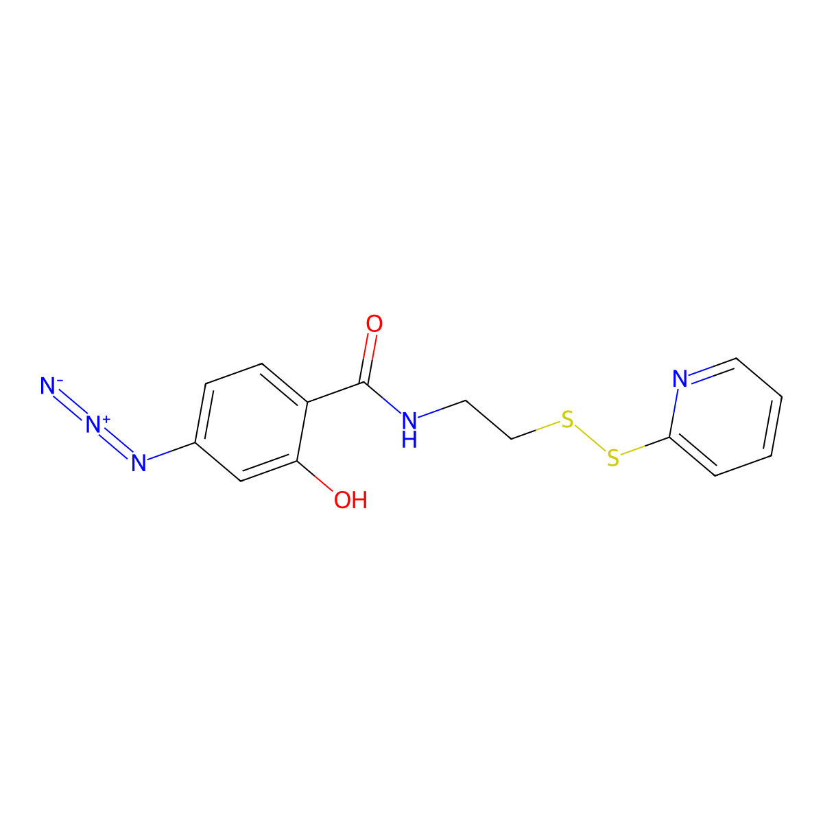 S-[2-(4-Azidosalicylamido)ethylthio]-2-thiopyridine molecular structure, CAS 164575-82-0