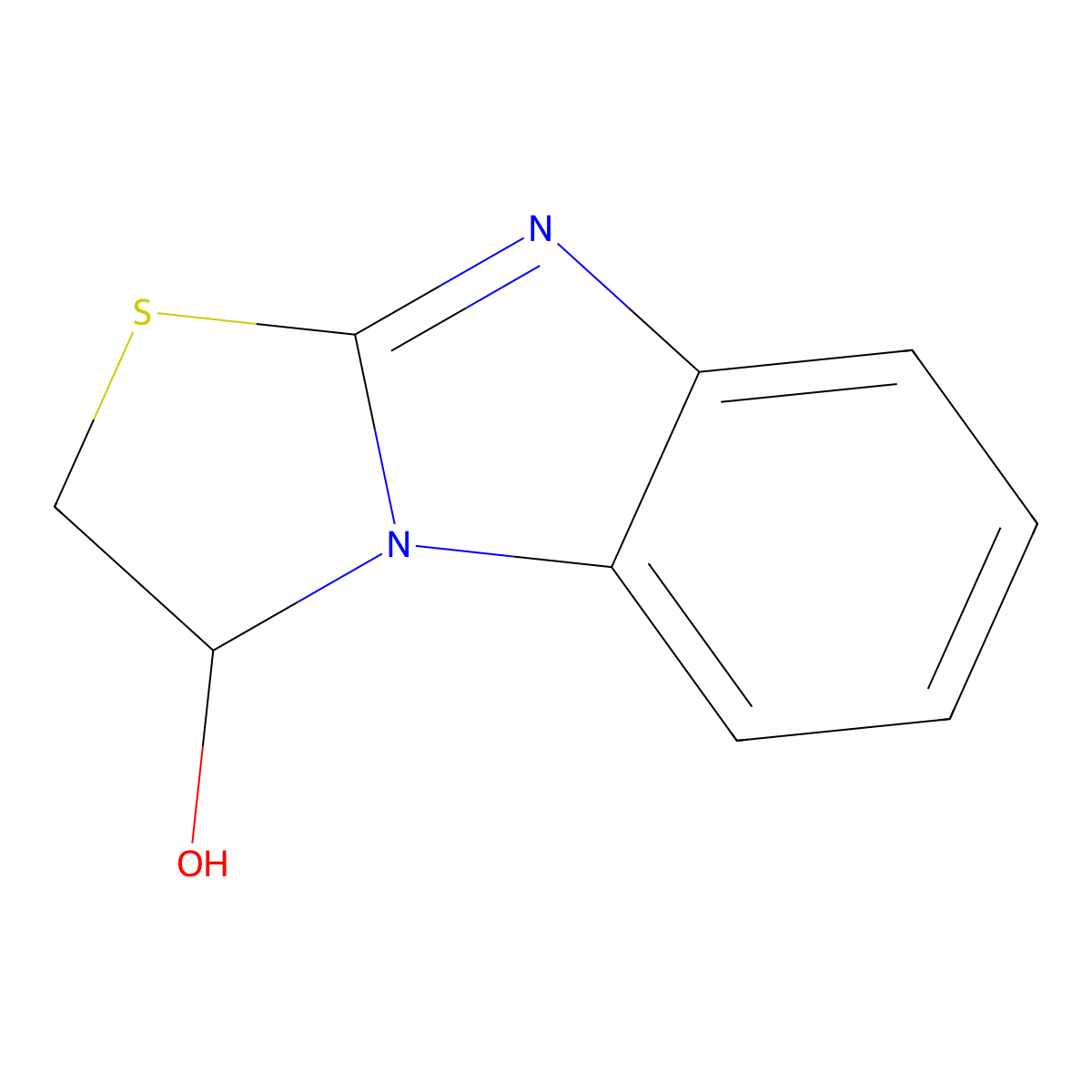 2,3-Dihydro[1,3]thiazolo[3,2-a]benzimidazol-3-ol molecular structure, CAS 16458-64-3