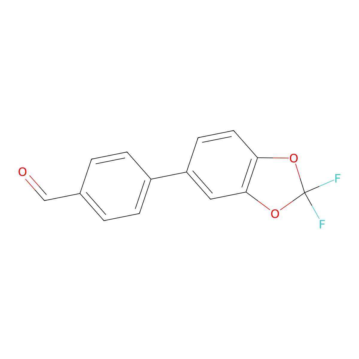 4-(2,2-Difluoro-benzo[1,3]dioxol-5-yl)-benzaldehyde molecular structure, CAS 1645948-40-8