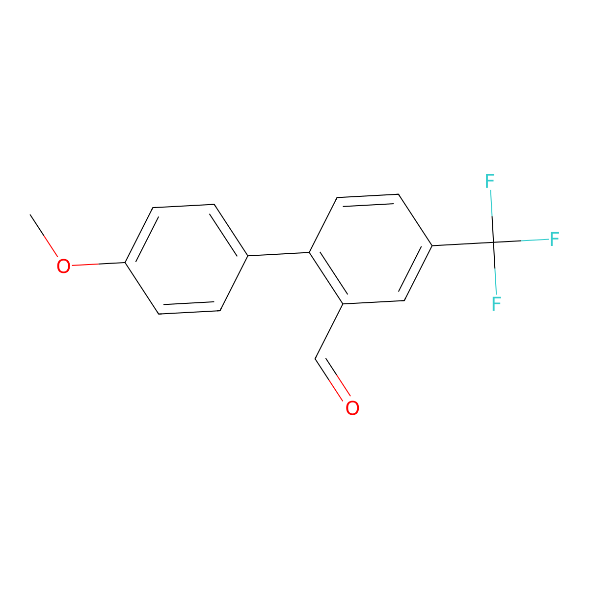 4'-Methoxy-4-(trifluoromethyl)-[1,1'-biphenyl]-2-carbaldehyde molecular structure, CAS 1645951-52-5