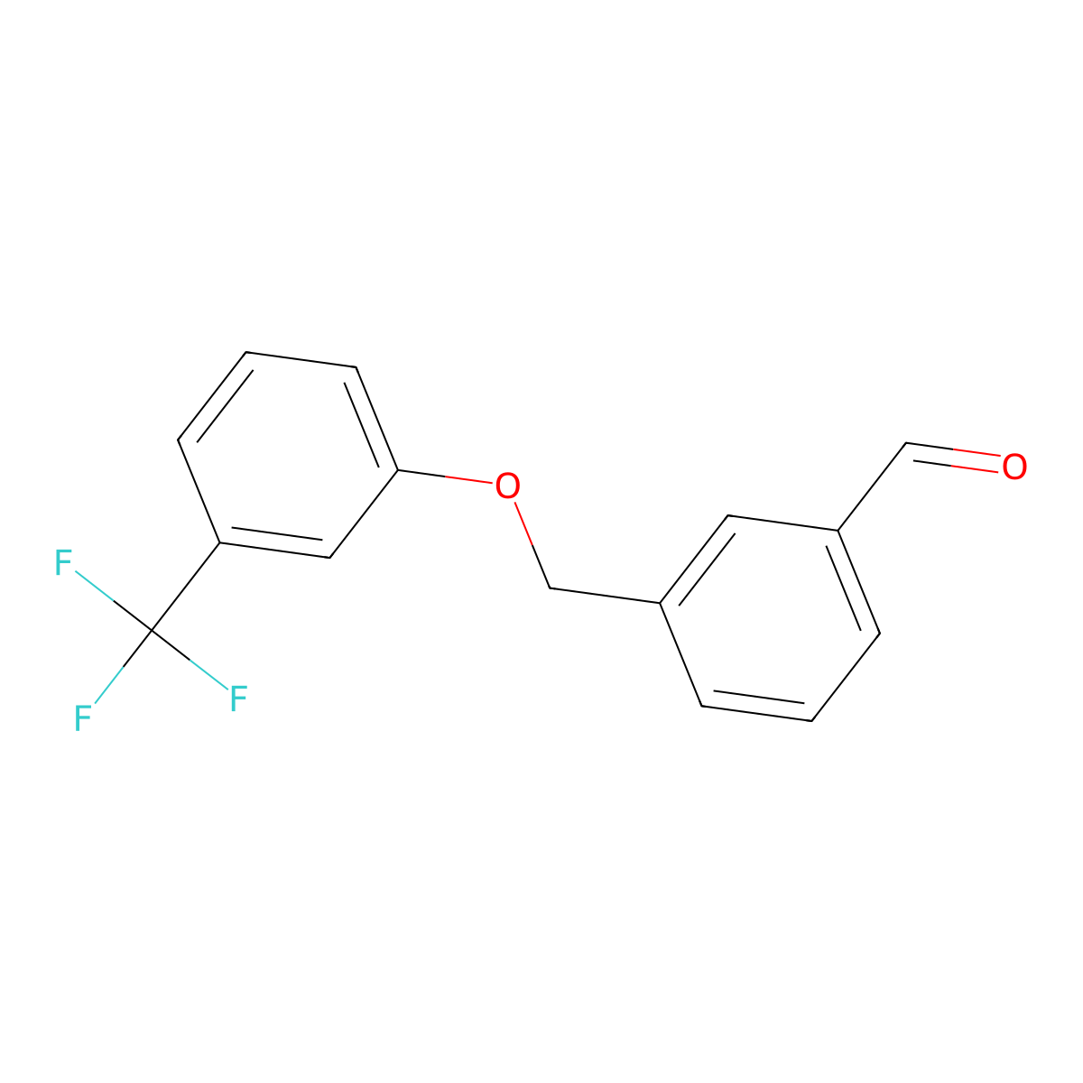 3-((3-(Trifluoromethyl)phenoxy)methyl)benzaldehyde molecular structure, CAS 1645952-54-0