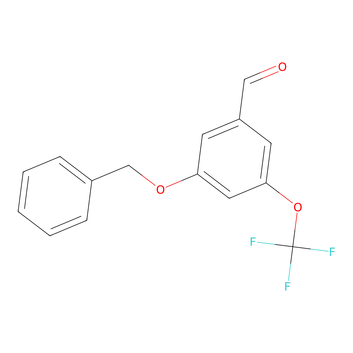 3-(Benzyloxy)-5-(trifluoromethoxy)benzaldehyde molecular structure, CAS 1645953-47-4