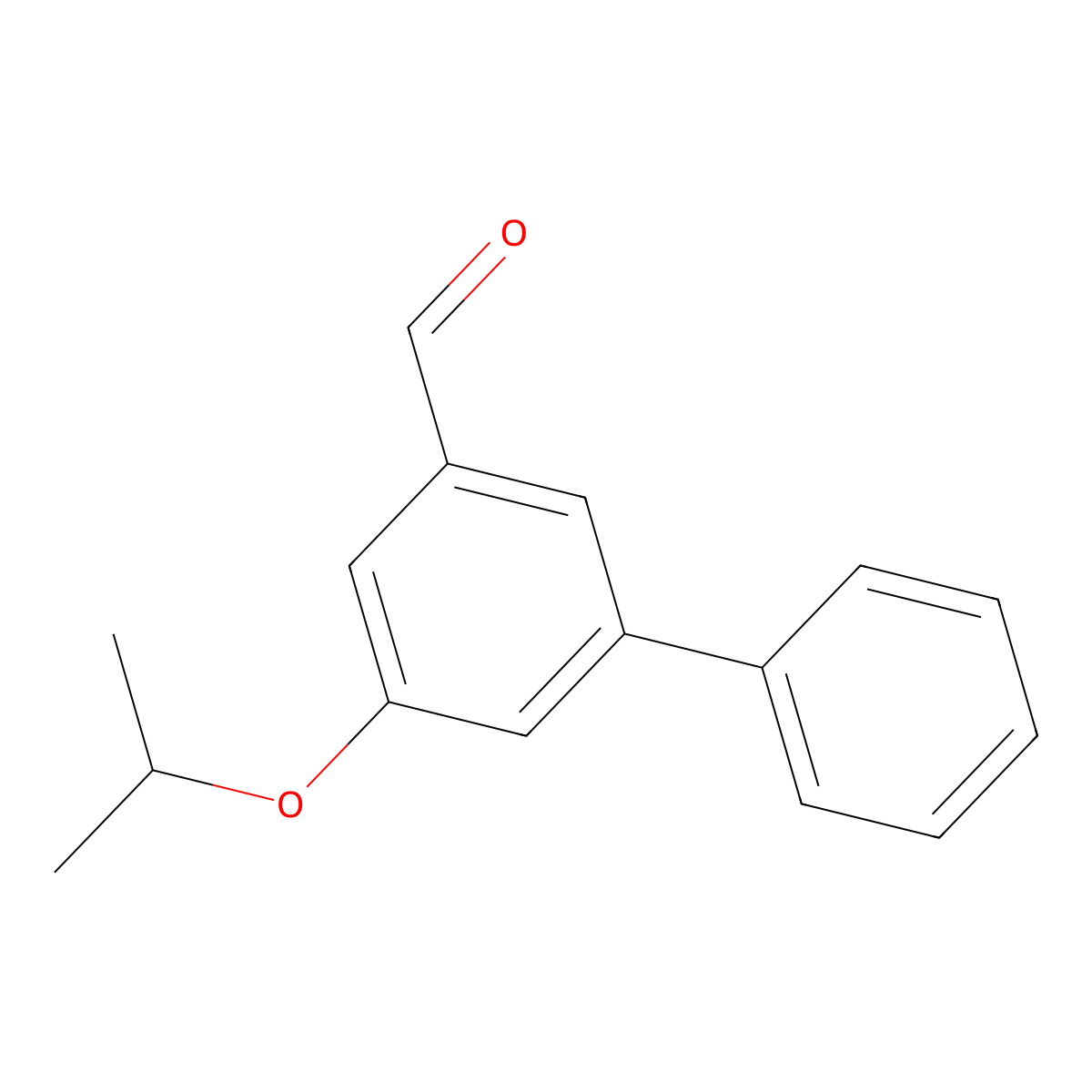3-Phenyl-5-(propan-2-yloxy)benzaldehyde molecular structure, CAS 1645953-67-8