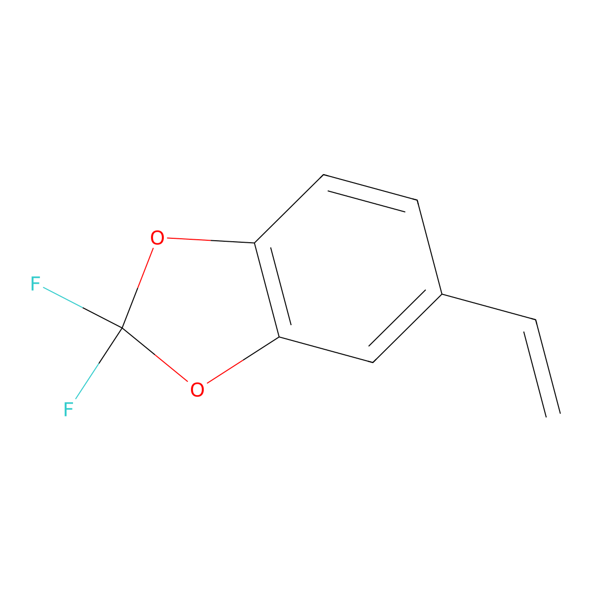 2,2-Difluoro-5-vinyl-benzo[1,3]dioxole molecular structure, CAS 1645954-81-9