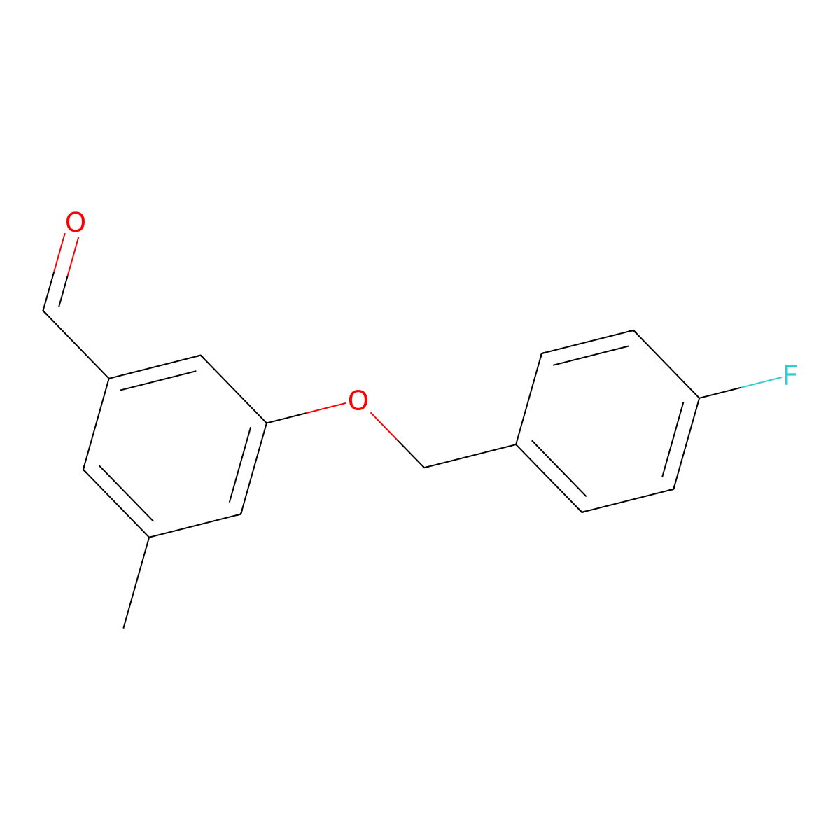3-((4-Fluorobenzyl)oxy)-5-methylbenzaldehyde molecular structure, CAS 1645954-95-5