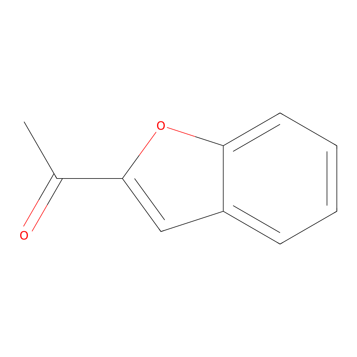 2-Acetylbenzofuran molecular structure, CAS 1646-26-0