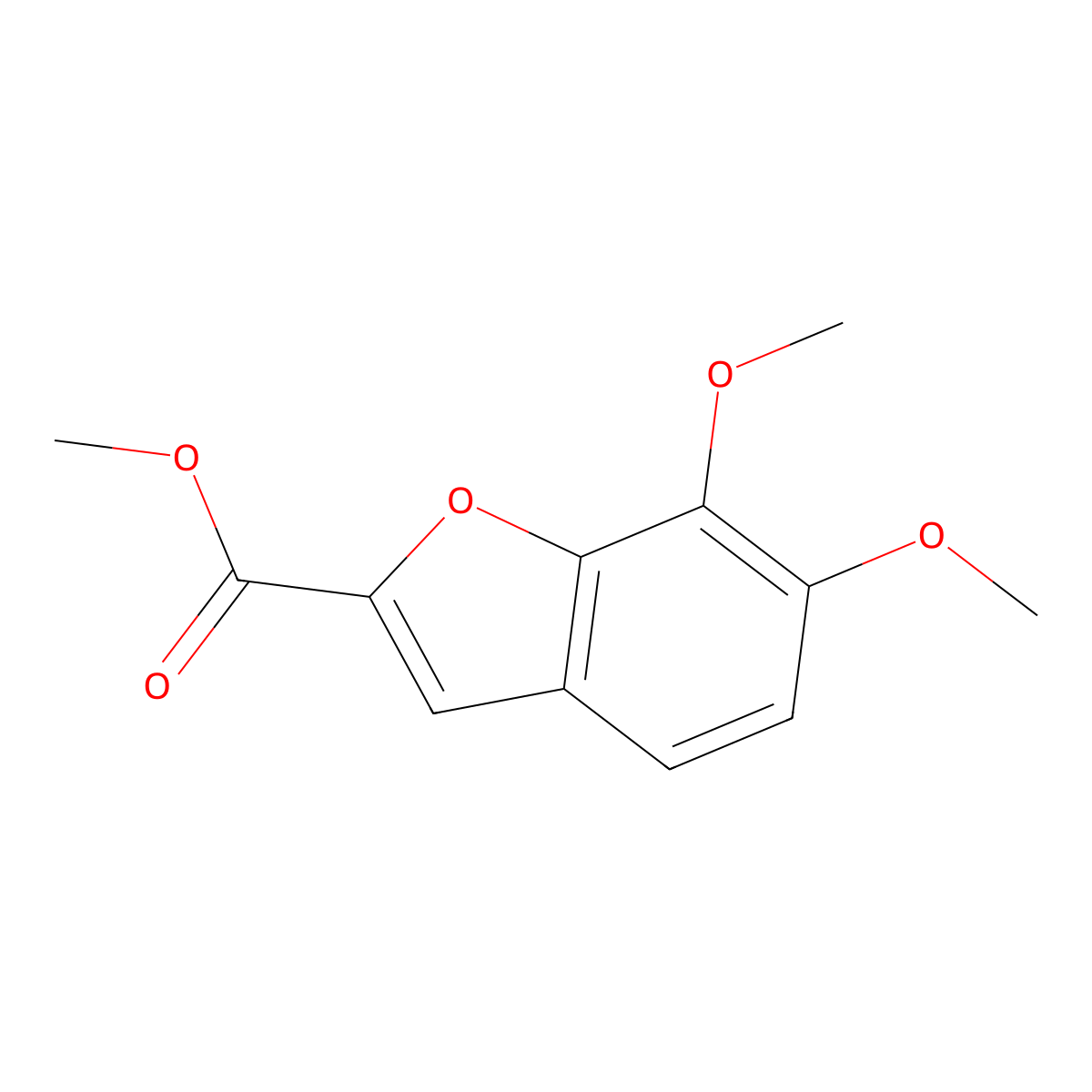 Methyl 6,7-dimethoxy-2-benzofurancarboxylate molecular structure, CAS 1646-39-5