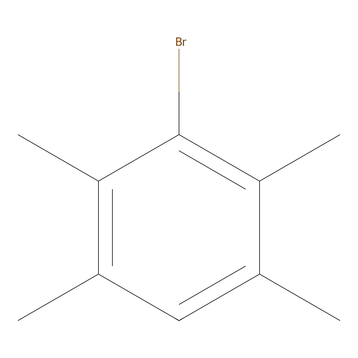 3-Bromo-1,2,4,5-tetramethylbenzene molecular structure, CAS 1646-53-3