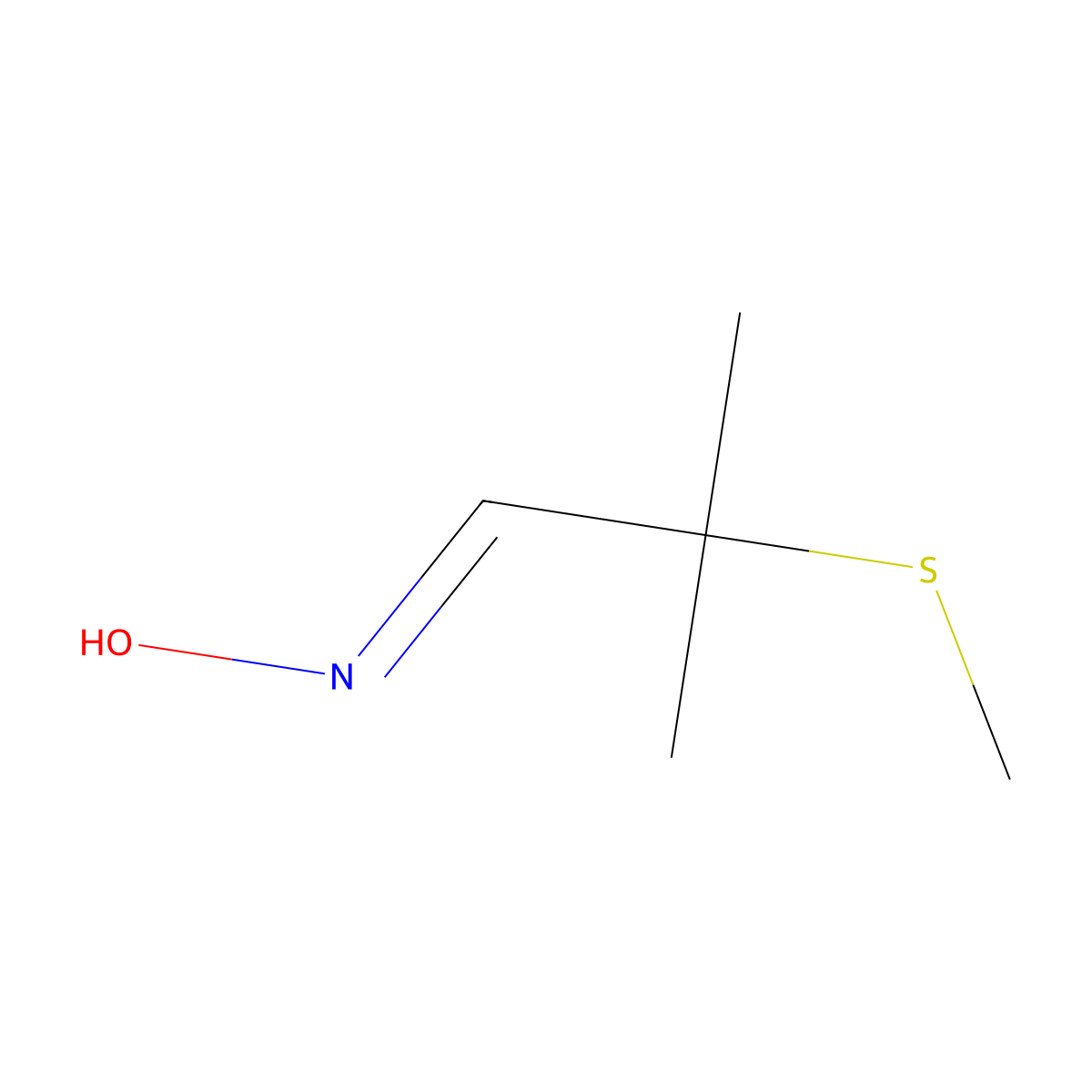 Aldicarb oxime molecular structure, CAS 1646-75-9