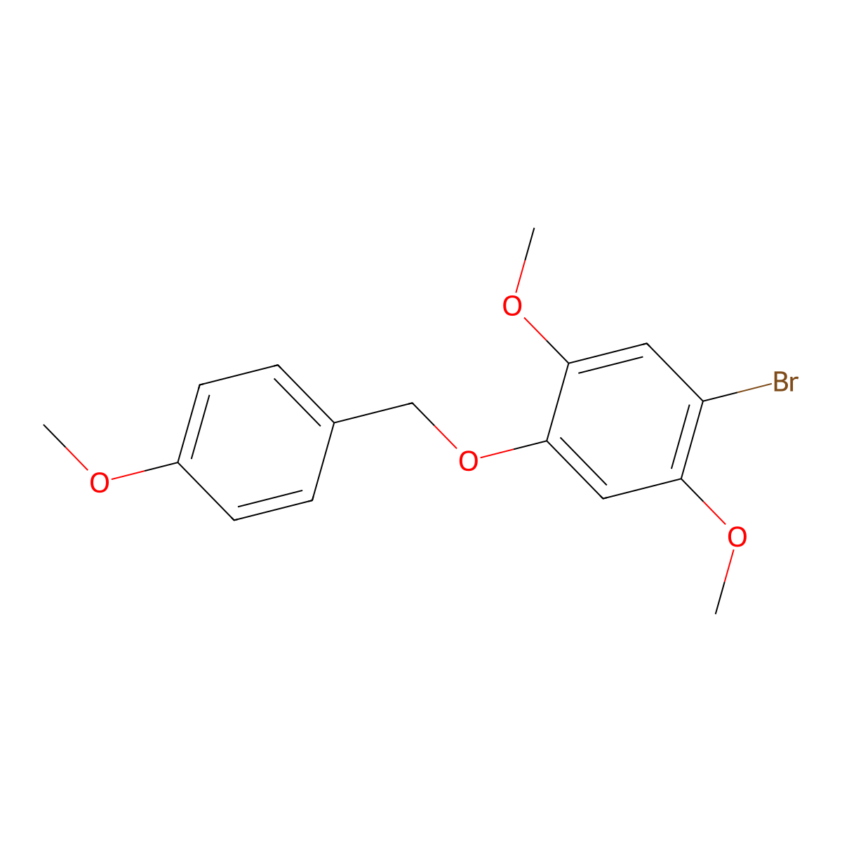 1-Bromo-2,5-dimethoxy-4-((4-methoxybenzyl)oxy)benzene molecular structure, CAS 1646152-54-6