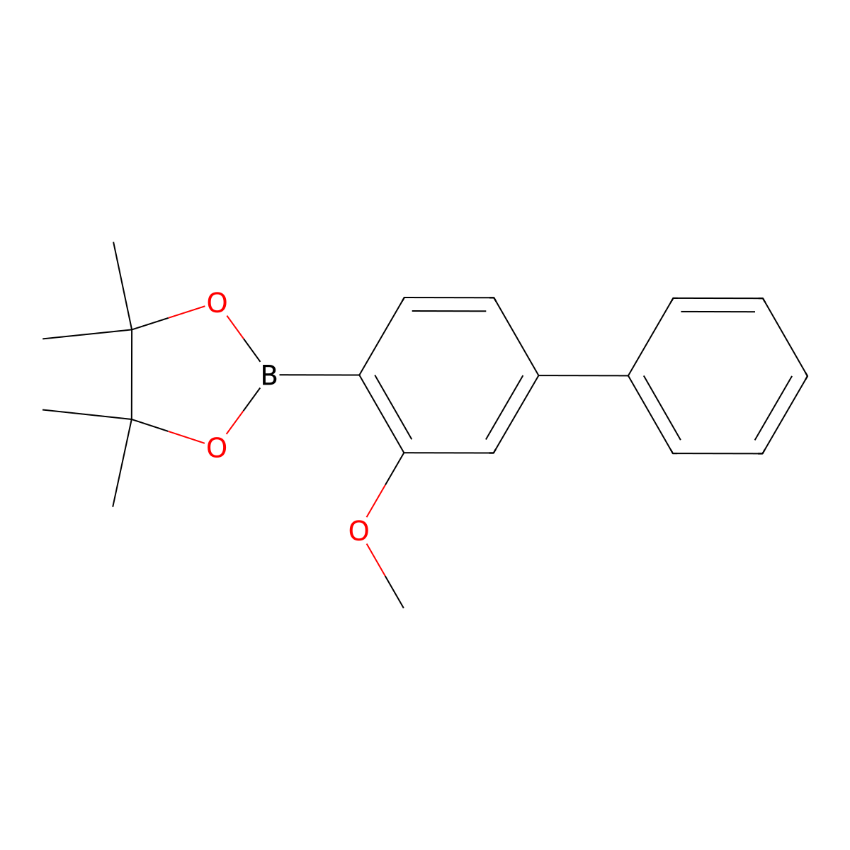 2-(3-Methoxy-[1,1'-biphenyl]-4-yl)-4,4,5,5-tetramethyl-1,3,2-dioxaborolane molecular structure, CAS 1646166-23-5