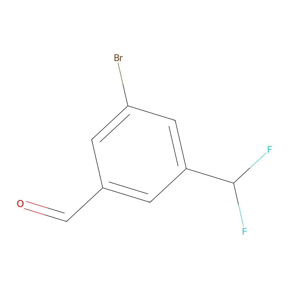 3-Bromo-5-(difluoromethyl)benzaldehyde molecular structure, CAS 1646313-92-9
