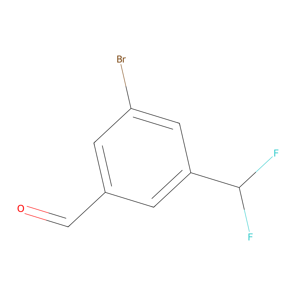 3-Bromo-5-(difluoromethyl)benzaldehyde molecular structure, CAS 1646313-92-9