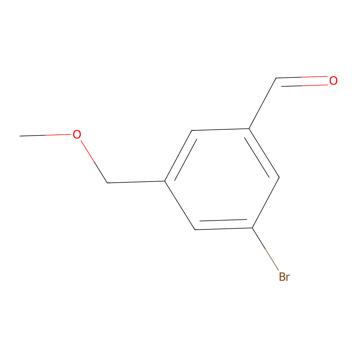 3-Bromo-5-(methoxymethyl)benzaldehyde molecular structure, CAS 1646314-11-5
