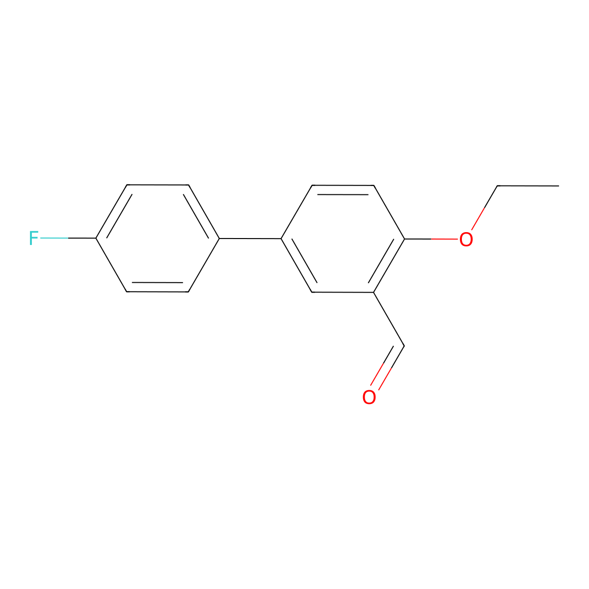 4-Ethoxy-4'-fluoro[1,1'-biphenyl]-3-carboxaldehyde molecular structure, CAS 1646314-81-9