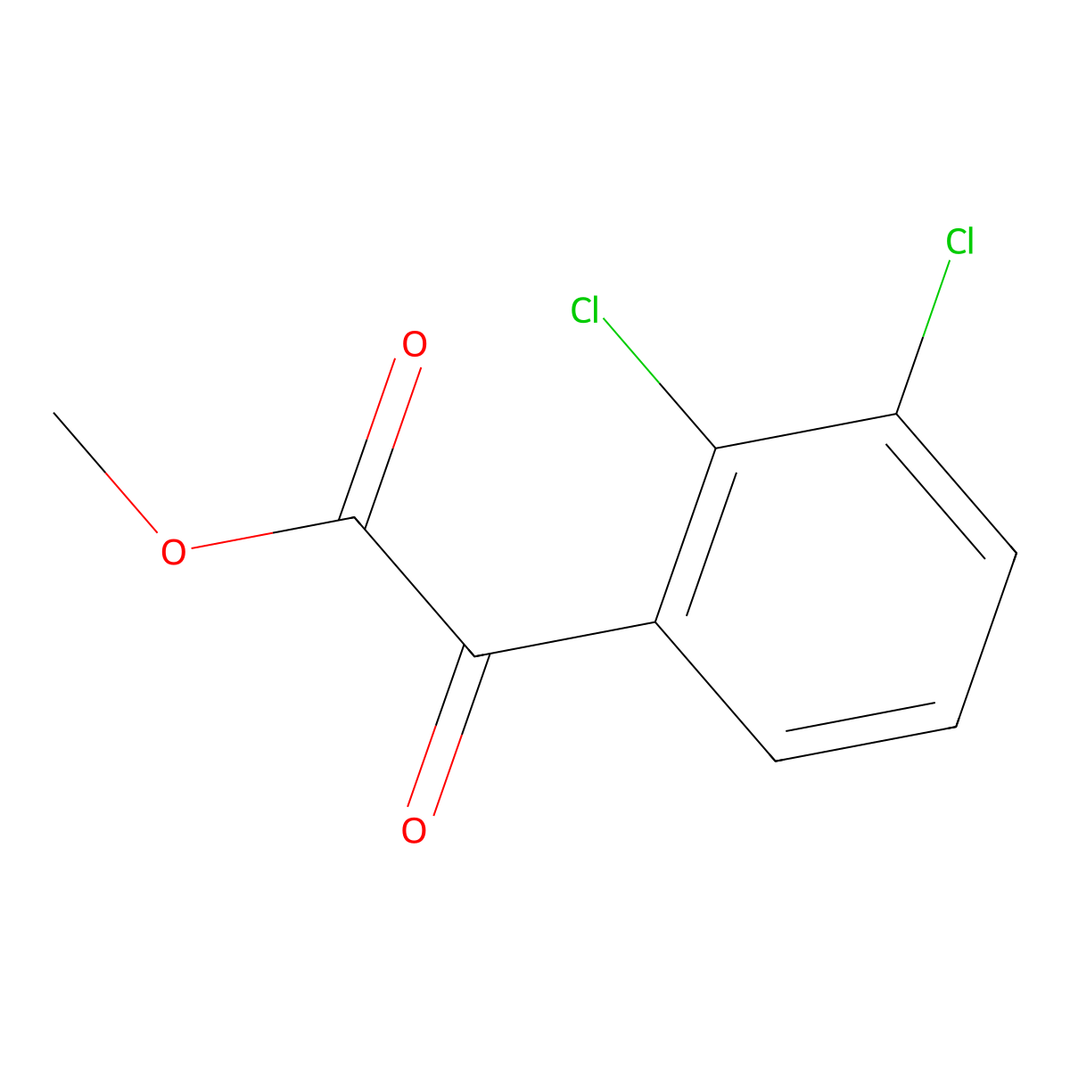 Methyl 2,3-dichloro-alpha-oxobenZeneacetate molecular structure, CAS 1646328-15-5
