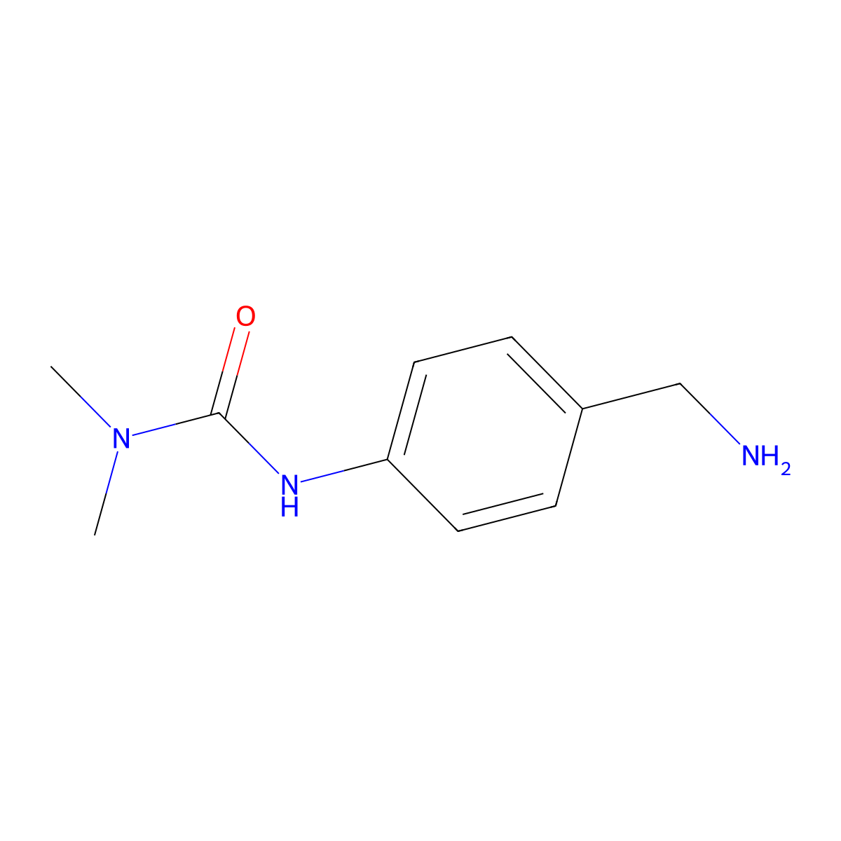 1-[4-(Aminomethyl)phenyl]-3,3-dimethylurea molecular structure, CAS 164648-47-9