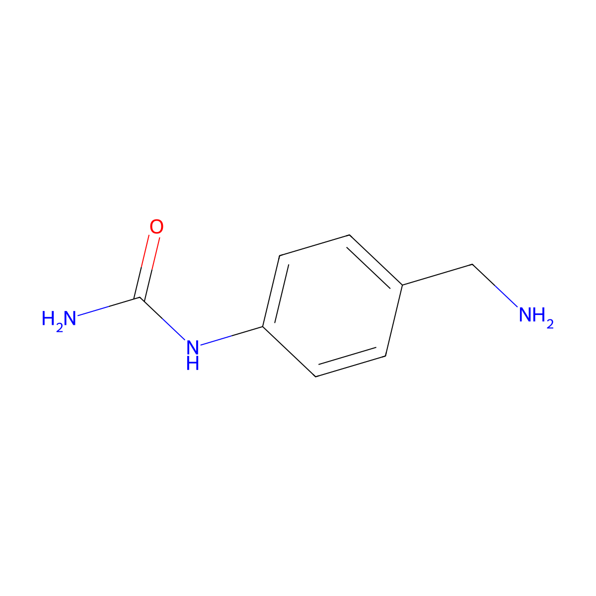 [4-(Aminomethyl)phenyl]urea molecular structure, CAS 164648-48-0