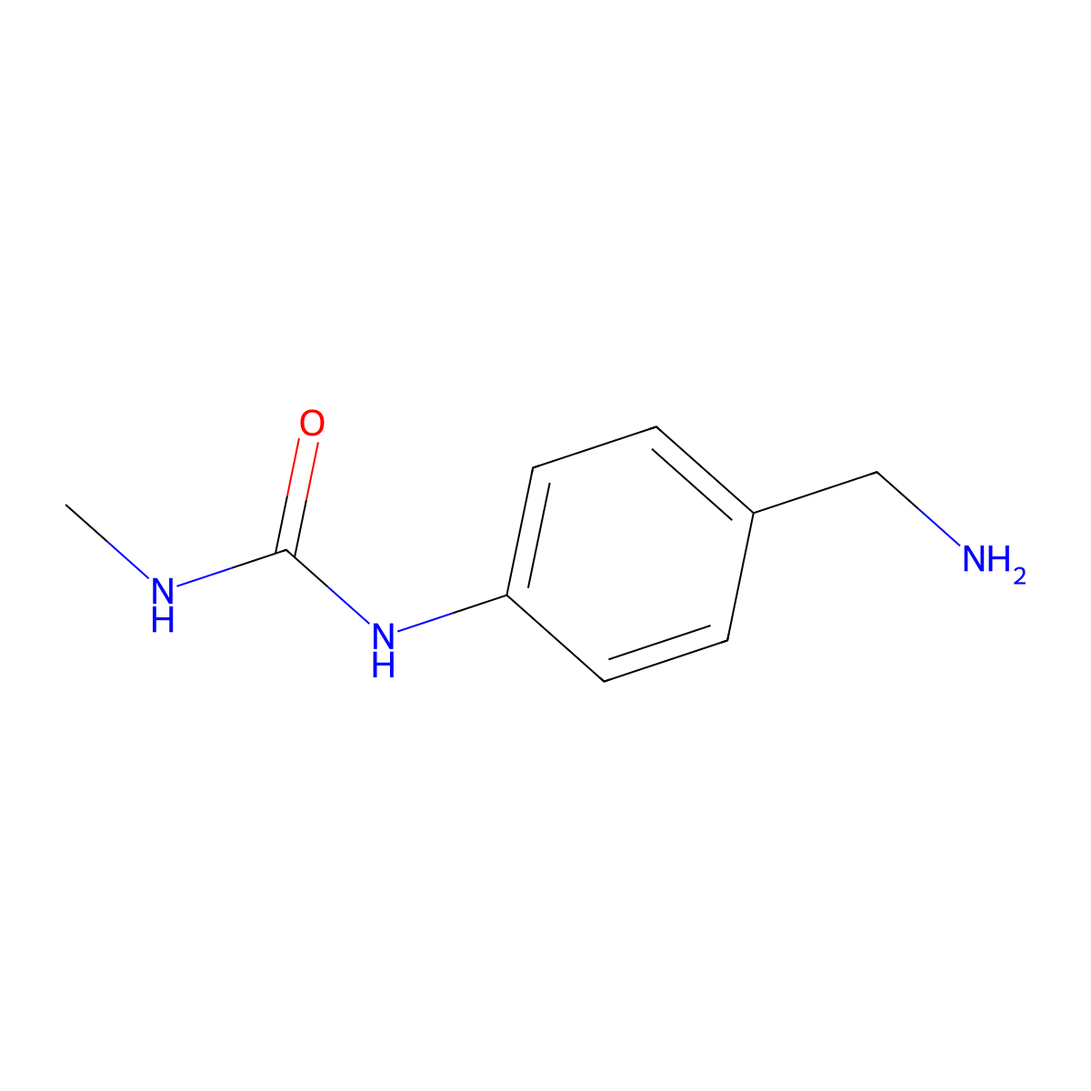 1-(4-(Aminomethyl)phenyl)-3-methylurea molecular structure, CAS 164648-49-1