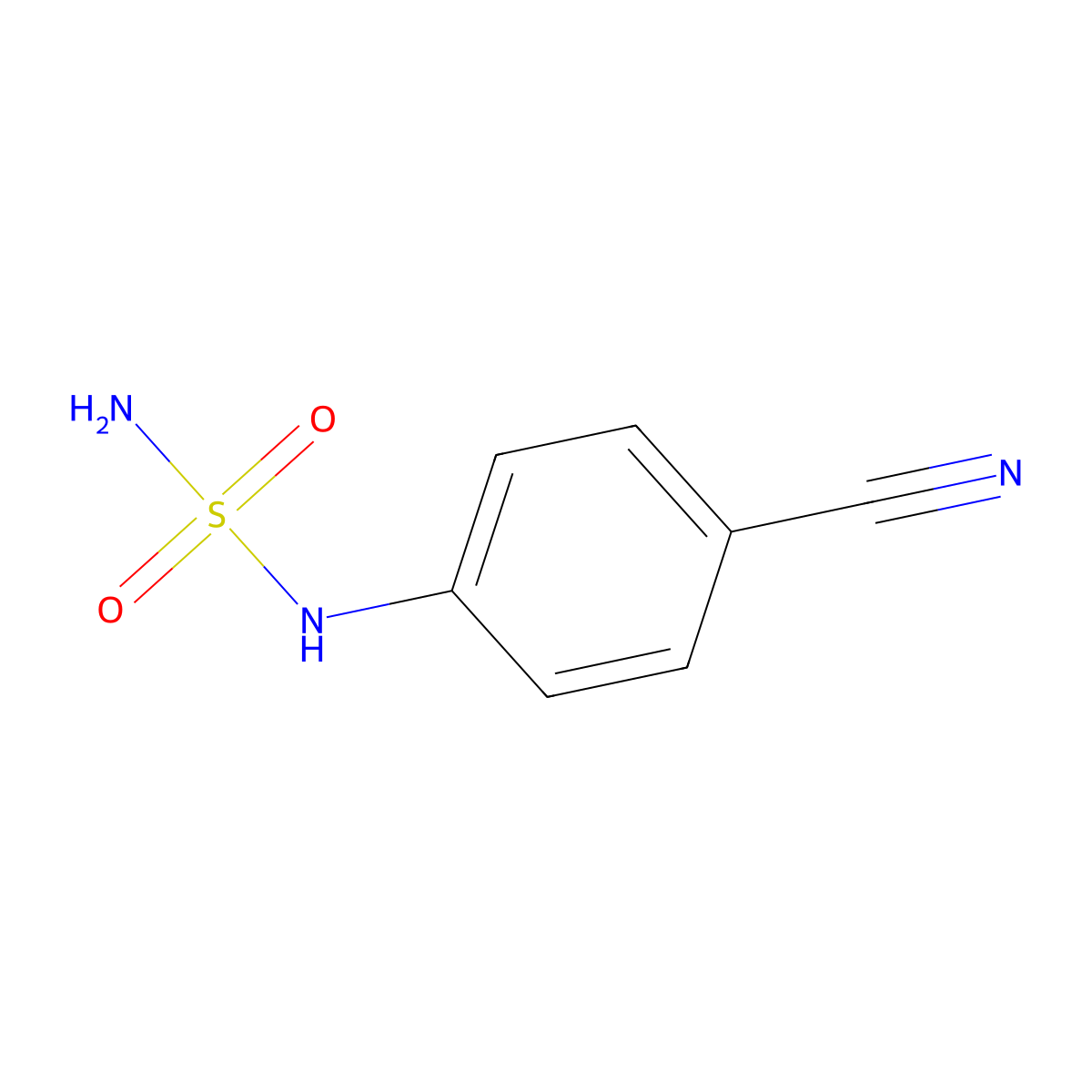 N-(4-cyanophenyl)sulfamide molecular structure, CAS 164648-70-8
