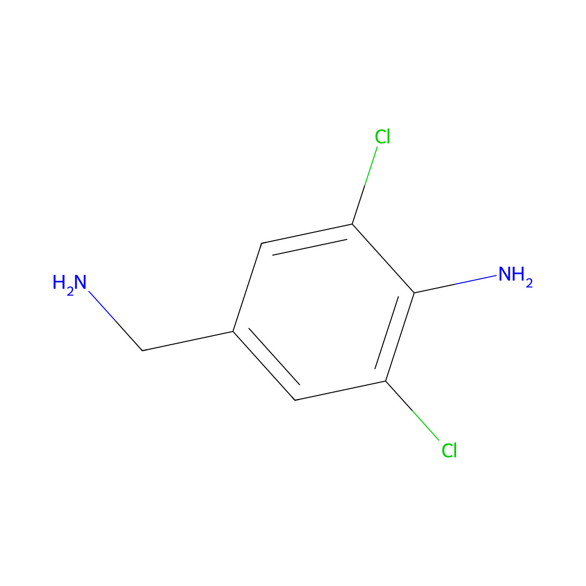 4-Amino-3,5-dichlorobenzylamine molecular structure, CAS 164648-75-3