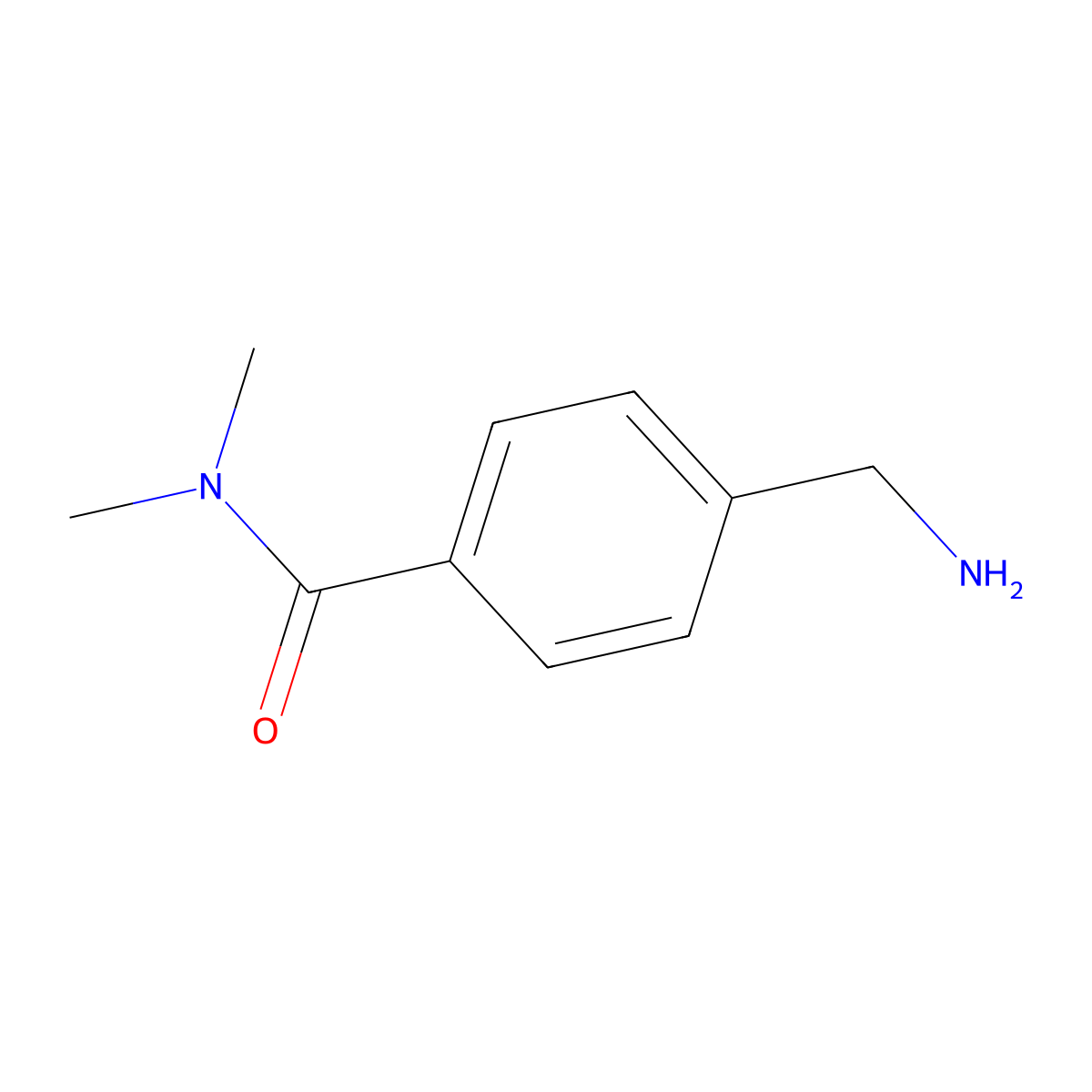 4-(aminomethyl)-N,N-dimethylbenzamide molecular structure, CAS 164648-76-4