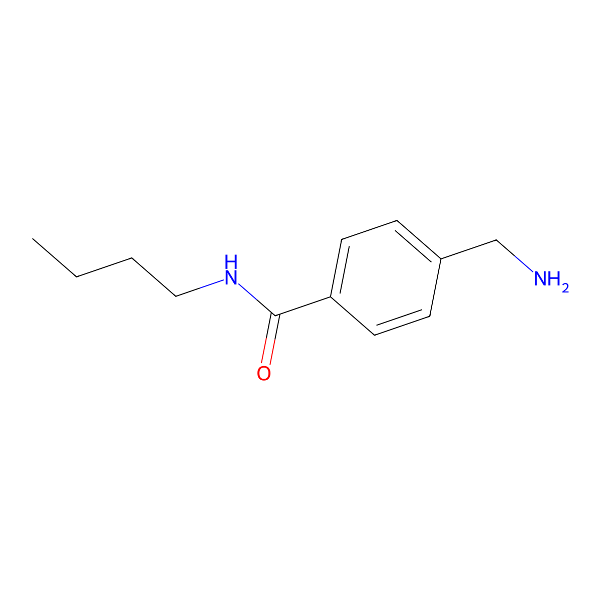 4-(Aminomethyl)-N-butylbenzamide molecular structure, CAS 164648-77-5