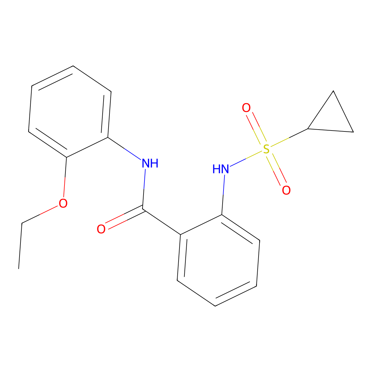 2-(Cyclopropanesulfonamido)-N-(2-ethoxyphenyl)benzamide molecular structure, CAS 1646499-97-9