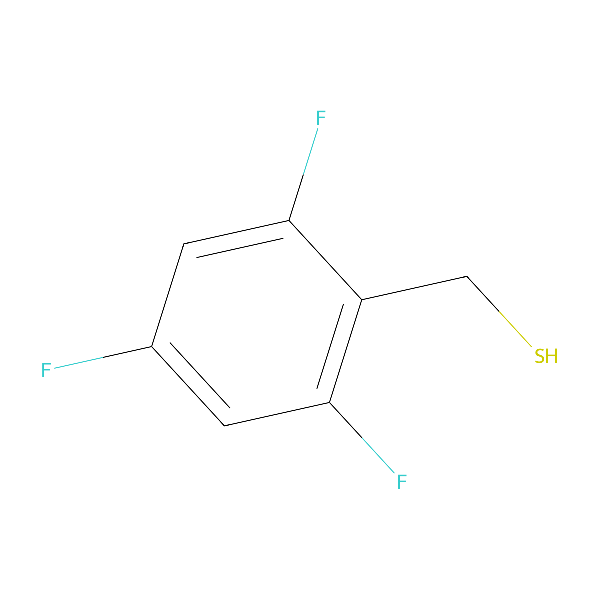(2,4,6-Trifluorophenyl)methanethiol molecular structure, CAS 1646537-18-9