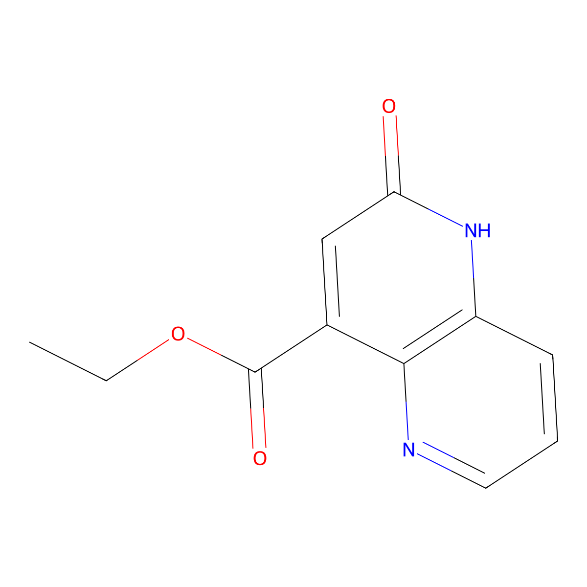Ethyl 2-oxo-1,2-dihydro-1,5-naphthyridine-4-carboxylate molecular structure, CAS 1646543-08-9