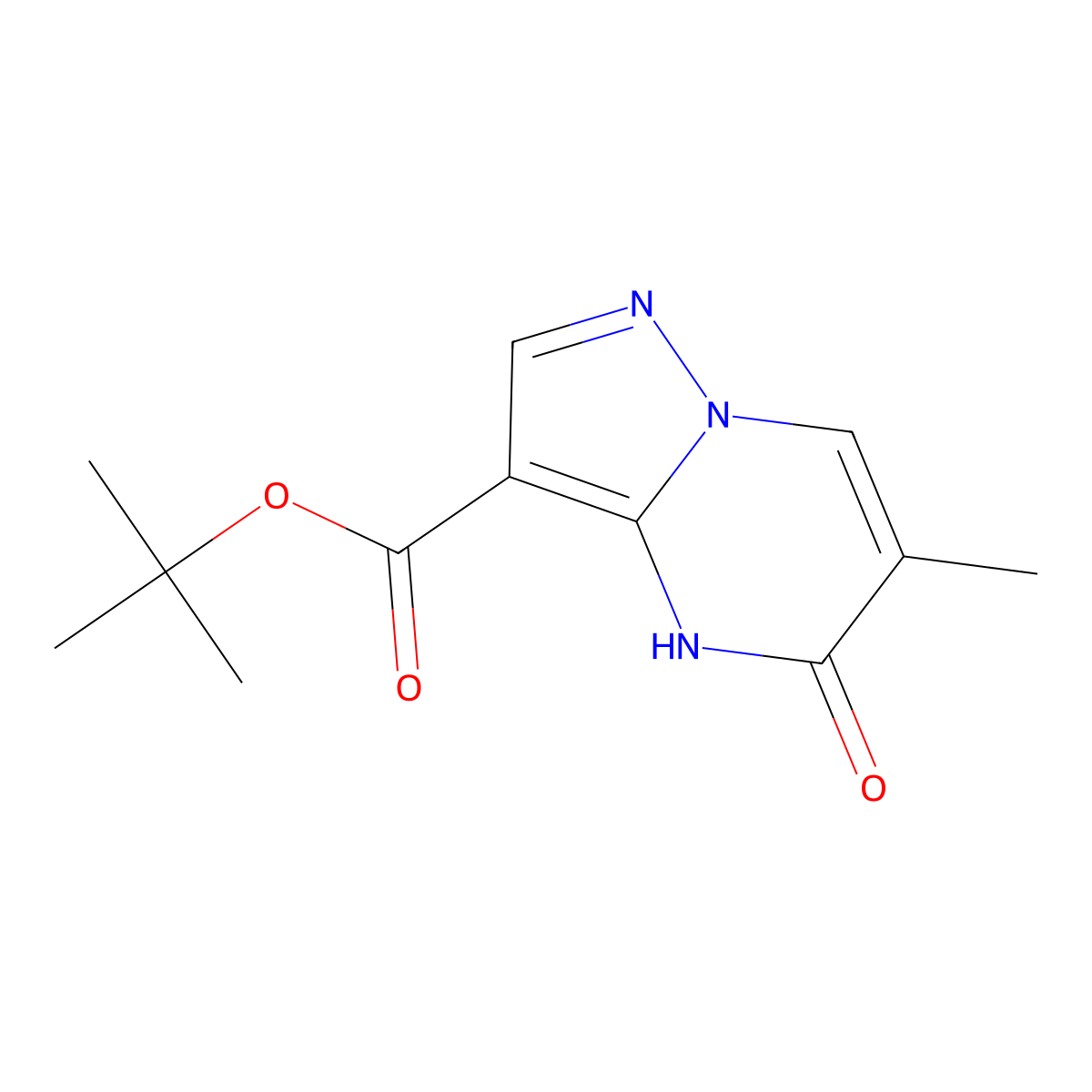 tert-Butyl 5-hydroxy-6-methylpyrazolo[1,5-a]pyrimidine-3-carboxylate molecular structure, CAS 1646543-45-4