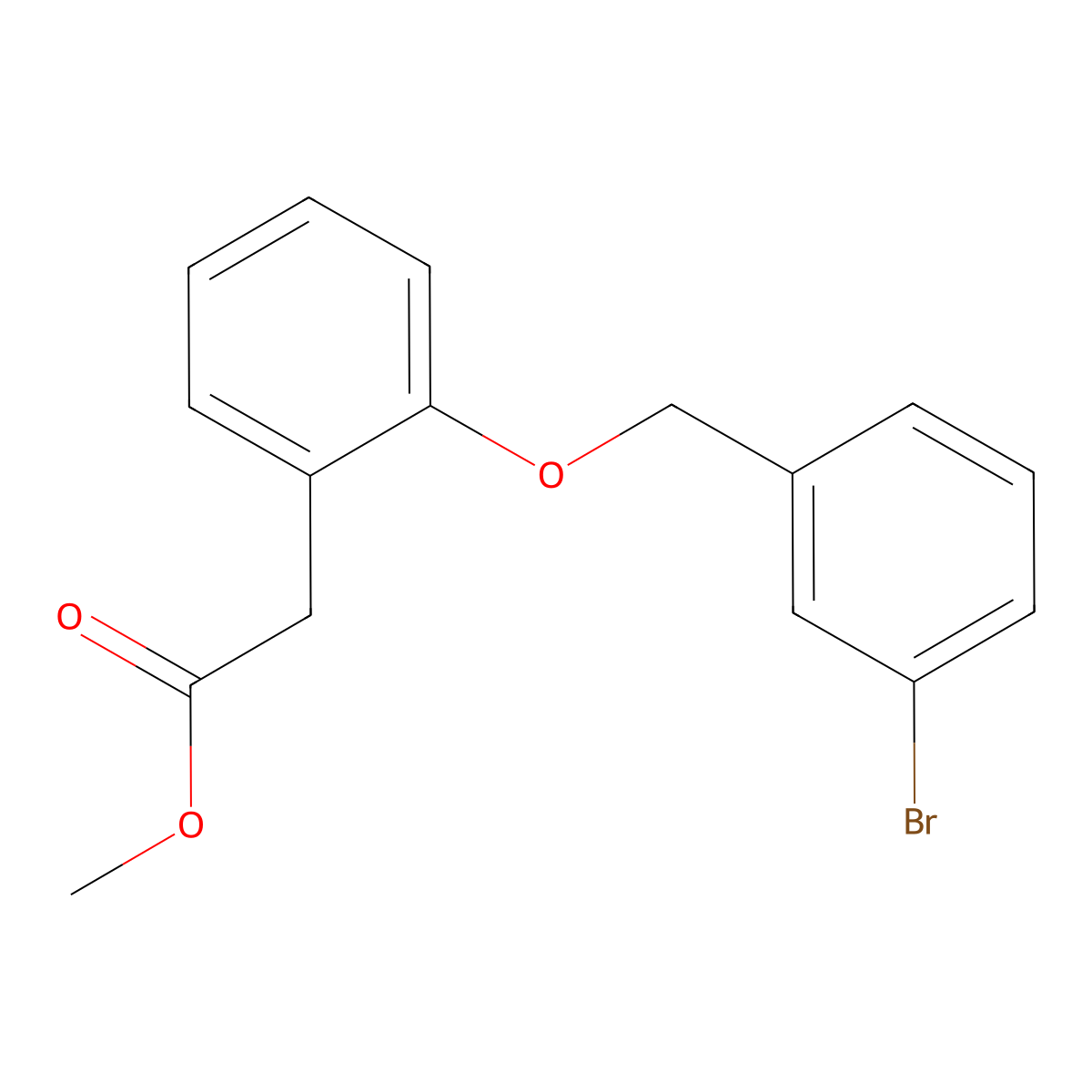 Methyl 2-(2-((3-bromobenzyl)oxy)phenyl)acetate molecular structure, CAS 1646559-29-6