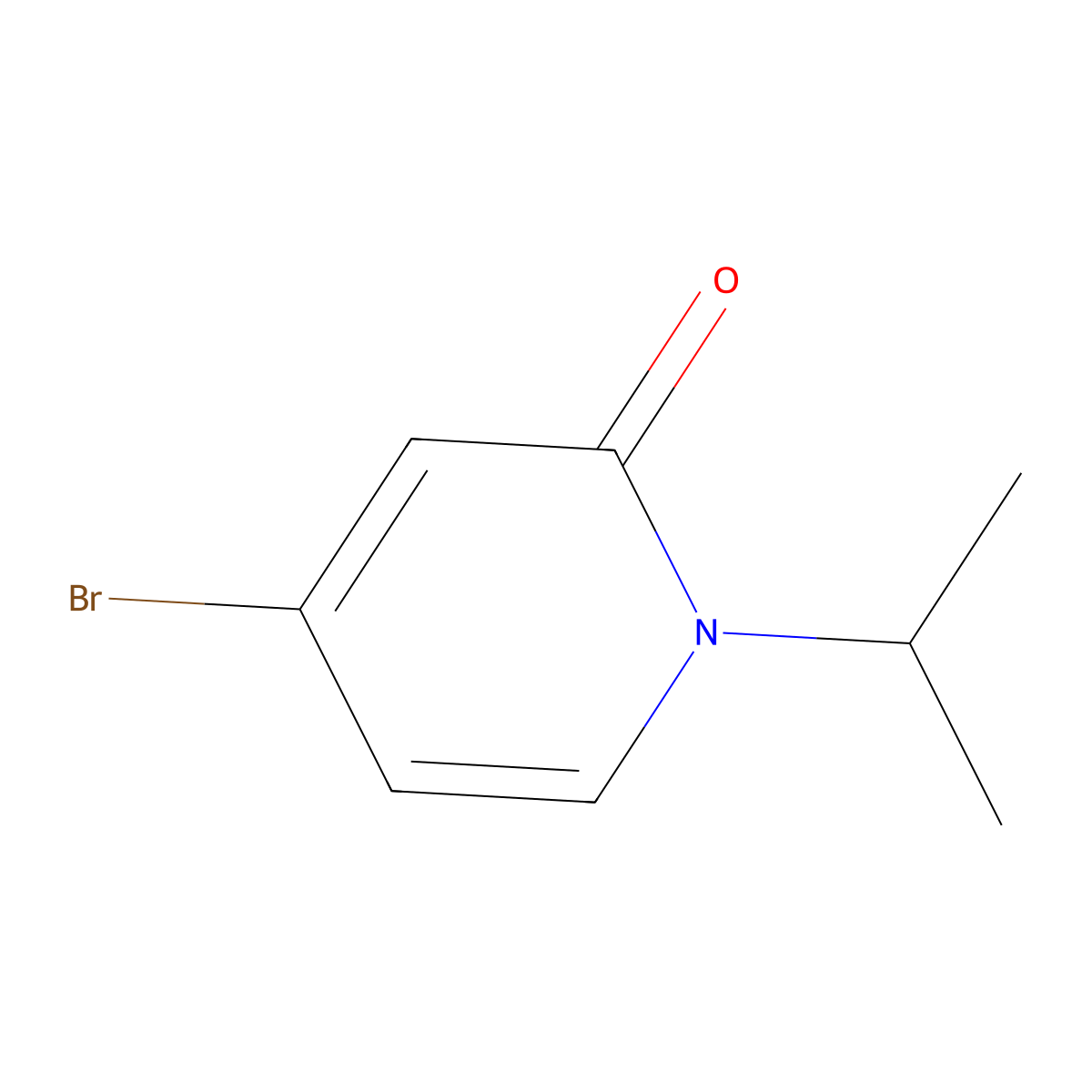 4-Bromo-1-isopropylpyridin-2(1H)-one molecular structure, CAS 1646570-98-0