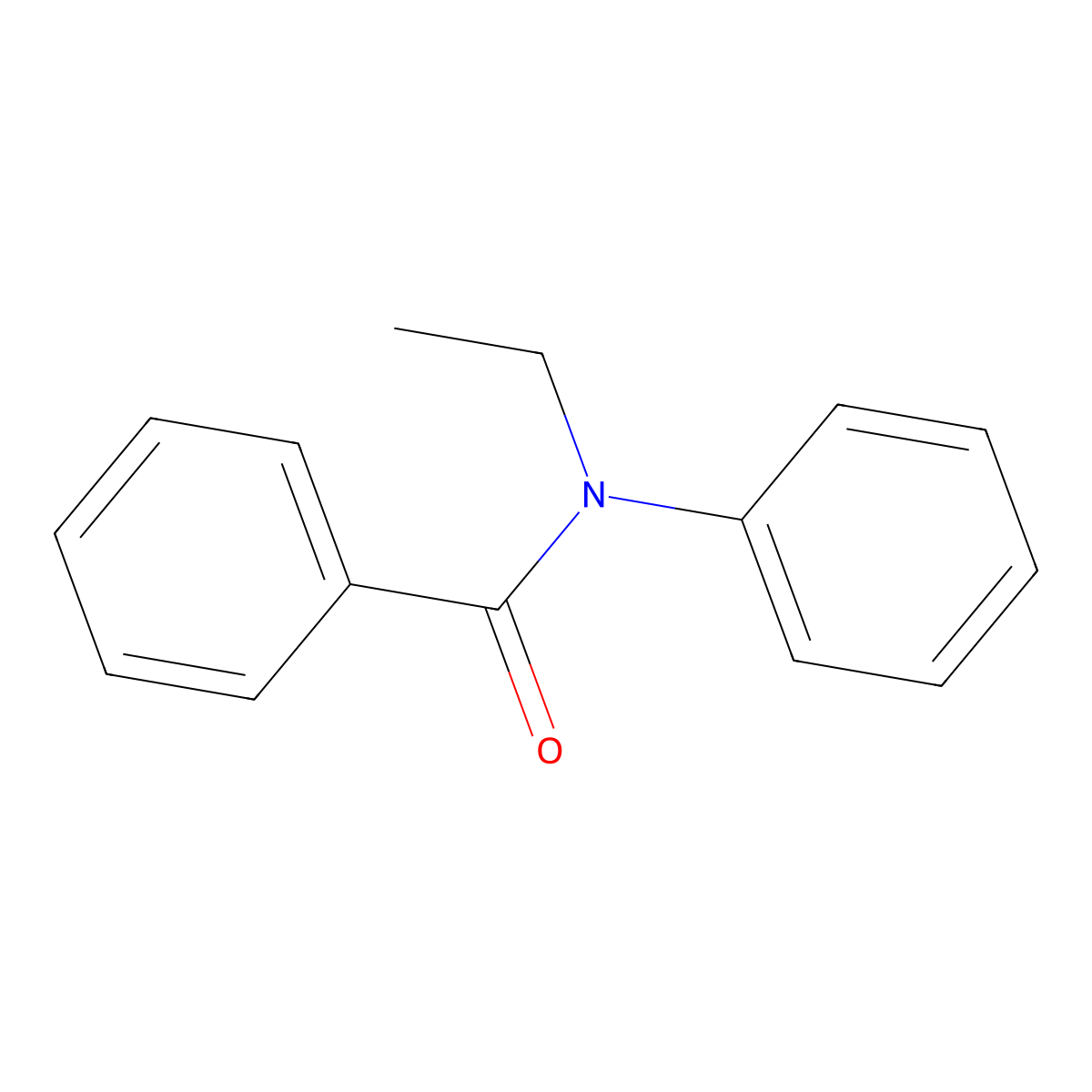N-Ethylbenzanilide molecular structure, CAS 16466-44-7